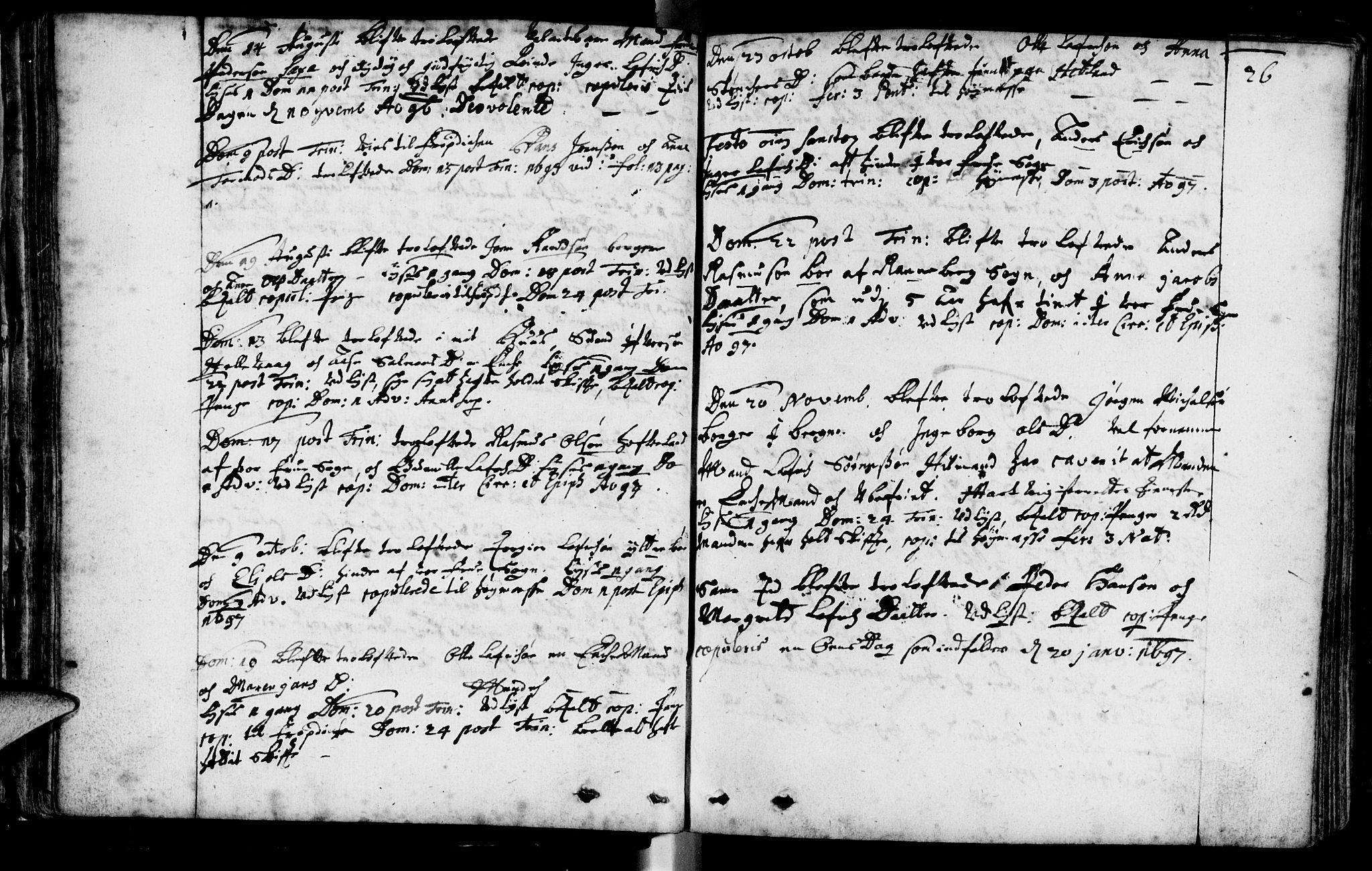 Domkirken sokneprestkontor, SAST/A-101812/001/30/30BA/L0001: Parish register (official) no. A 1 /1, 1688-1727, p. 26