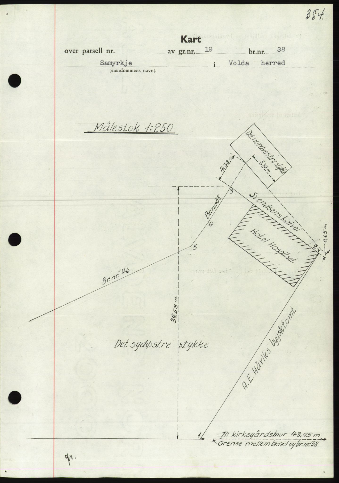 Søre Sunnmøre sorenskriveri, AV/SAT-A-4122/1/2/2C/L0066: Mortgage book no. 60, 1938-1938, Diary no: : 1507/1938