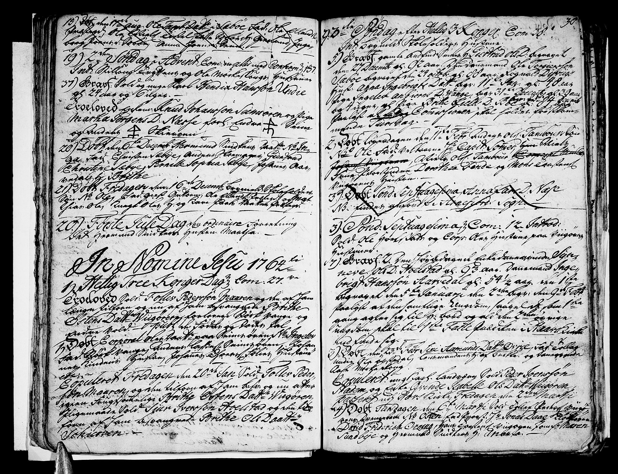 Vik sokneprestembete, AV/SAB-A-81501/H/Haa/Haaa/L0003: Parish register (official) no. A 3 / 1, 1755-1771, p. 30