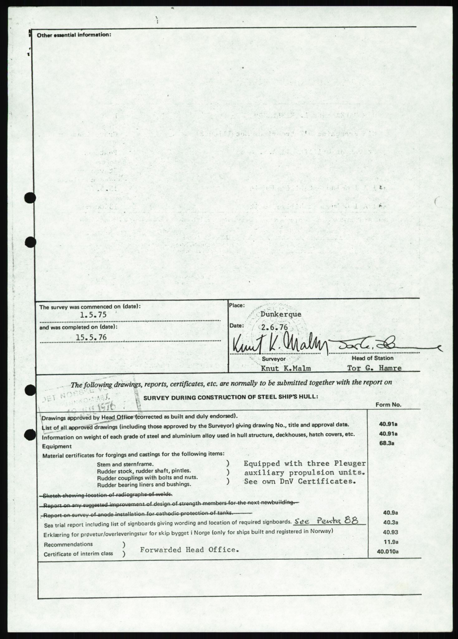 Justisdepartementet, Granskningskommisjonen ved Alexander Kielland-ulykken 27.3.1980, AV/RA-S-1165/D/L0025: I Det norske Veritas (Doku.liste + I6, I12, I18-I20, I29, I32-I33, I35, I37-I39, I42)/J Department of Energy (J11)/M Lloyds Register(M6, M8-M10)/T (T2-T3/ U Stabilitet (U1-U2)/V Forankring (V1-V3), 1980-1981, p. 39