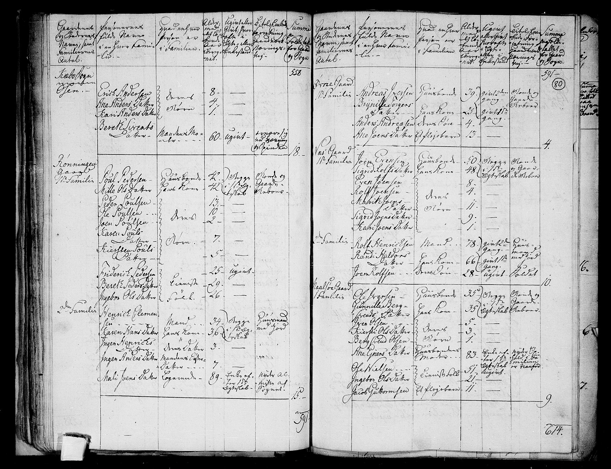 RA, 1801 census for 1662P Klæbu, 1801, p. 79b-80a