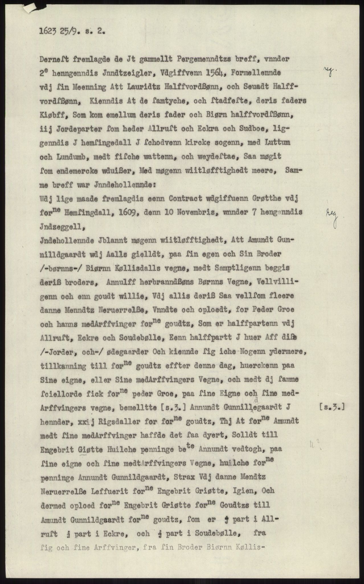 Samlinger til kildeutgivelse, Diplomavskriftsamlingen, AV/RA-EA-4053/H/Ha, p. 726