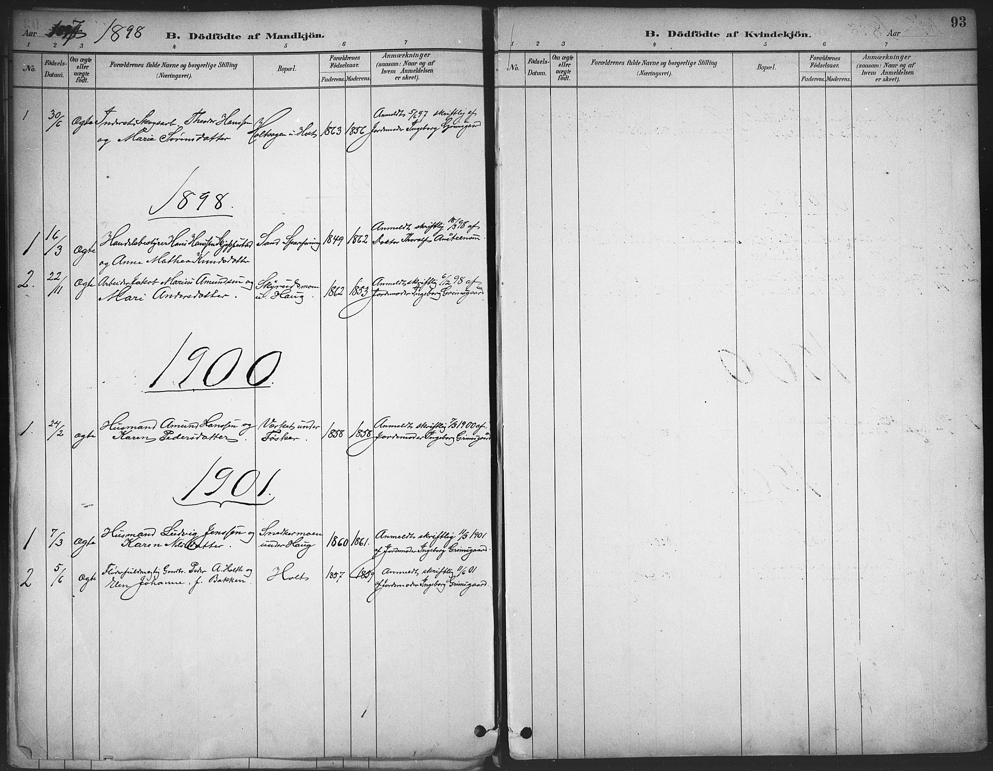 Nord-Odal prestekontor, AV/SAH-PREST-032/H/Ha/Haa/L0006: Parish register (official) no. 6, 1886-1901, p. 93