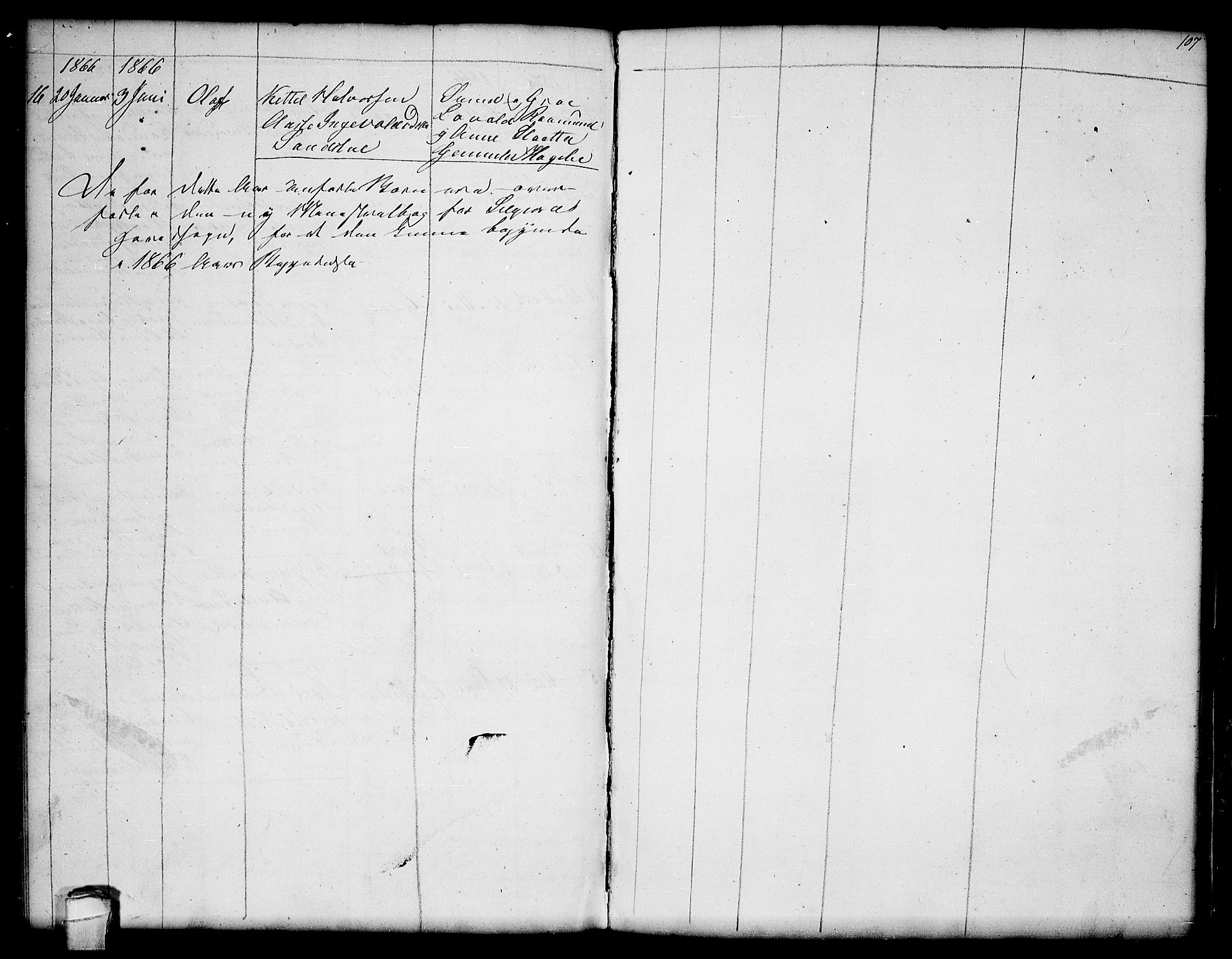 Seljord kirkebøker, SAKO/A-20/G/Ga/L0002: Parish register (copy) no. I 2, 1838-1866, p. 107
