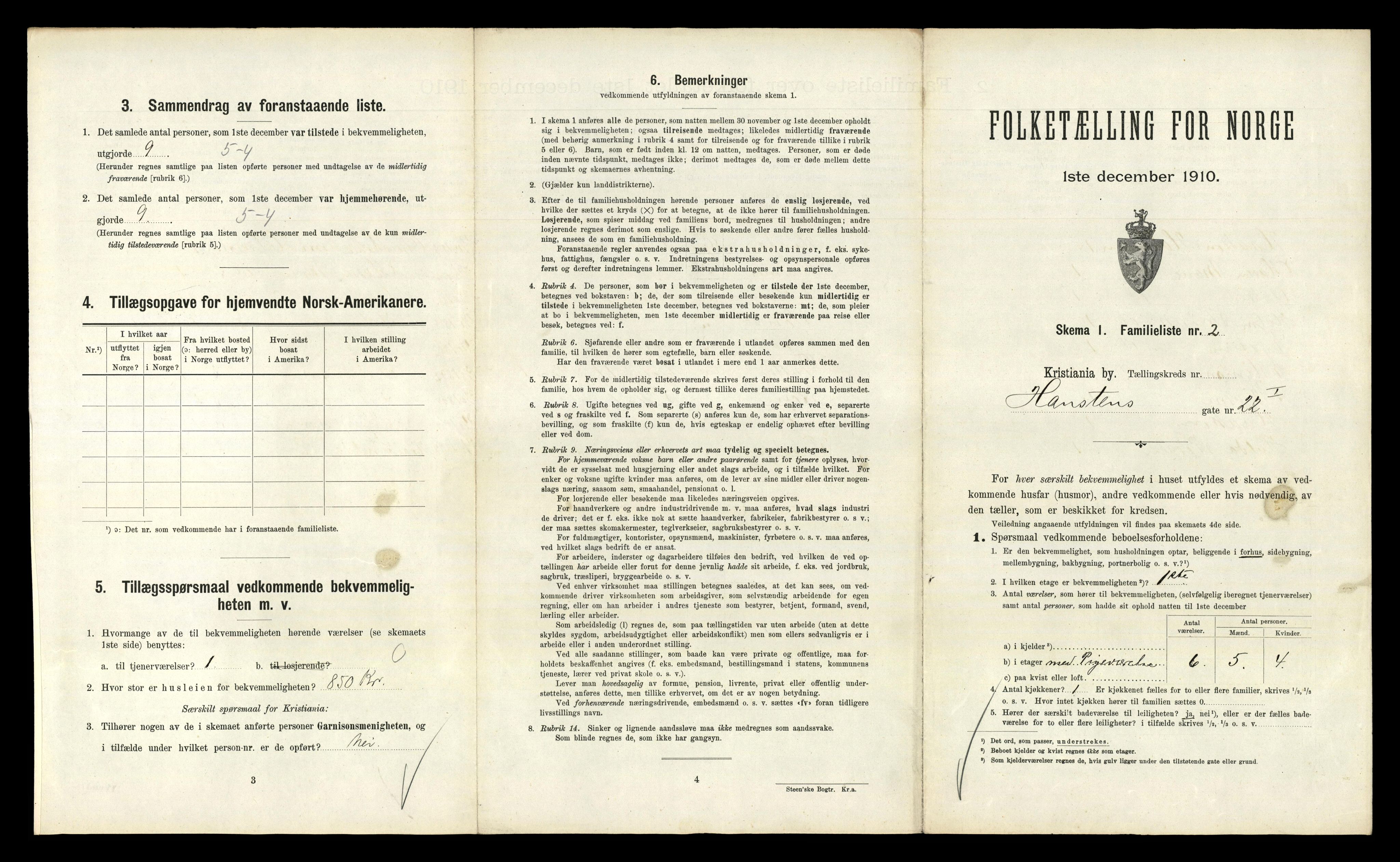 RA, 1910 census for Kristiania, 1910, p. 33907