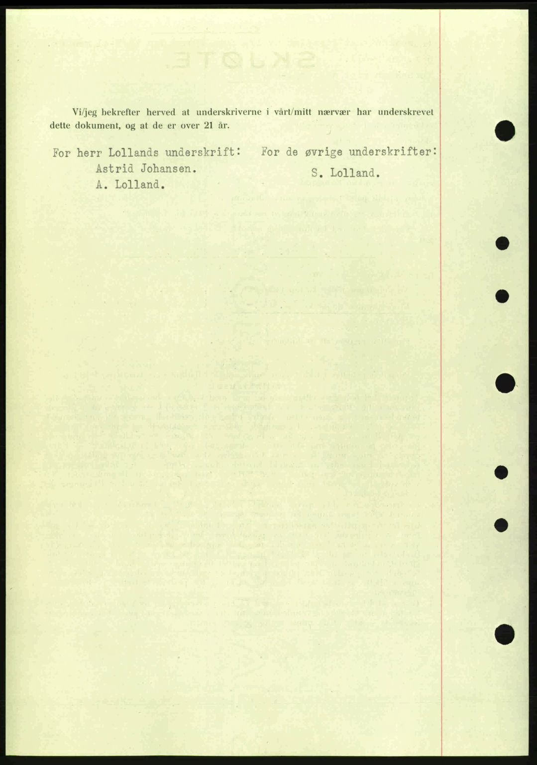 Moss sorenskriveri, SAO/A-10168: Mortgage book no. A9, 1941-1942, Diary no: : 280/1942