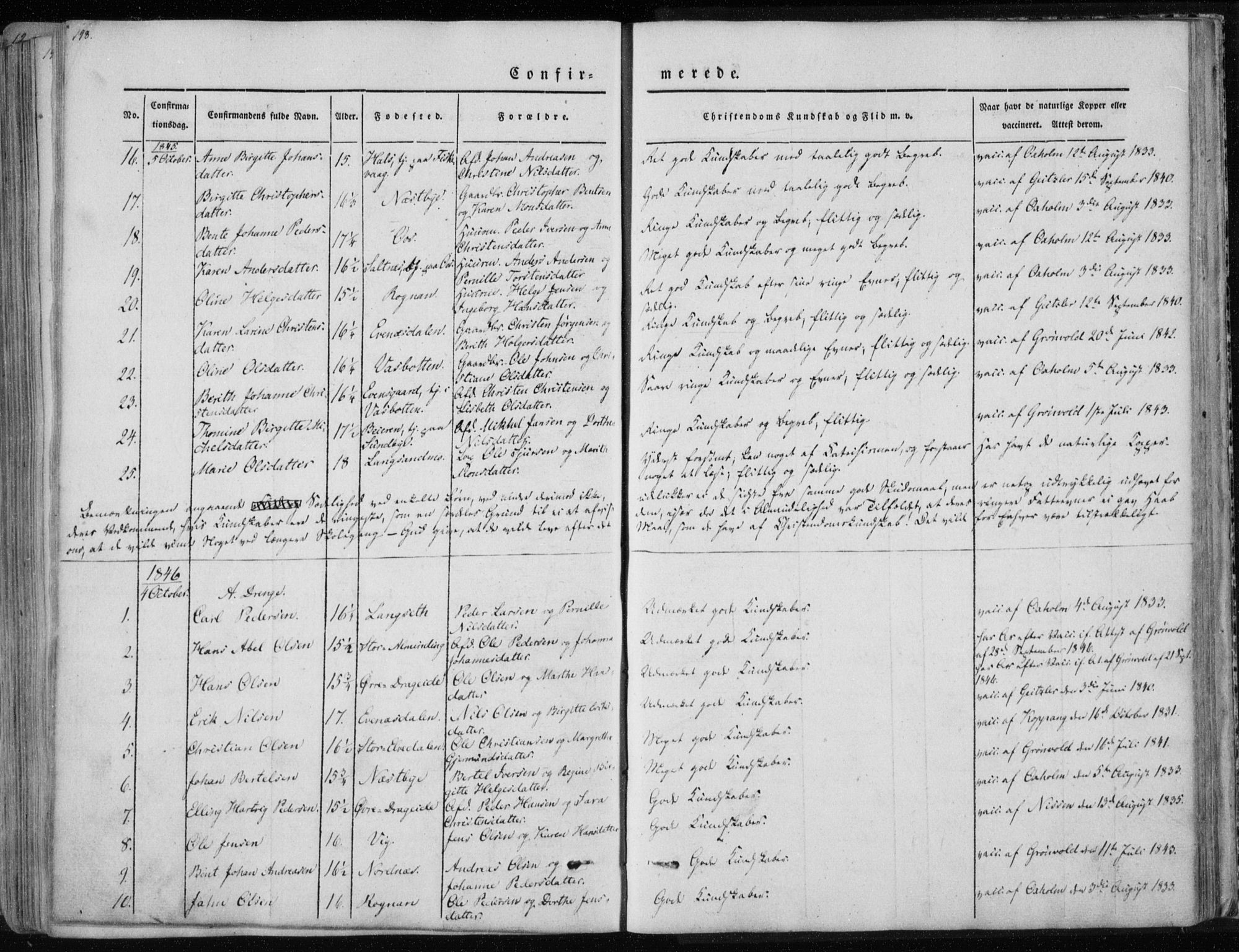 Ministerialprotokoller, klokkerbøker og fødselsregistre - Nordland, SAT/A-1459/847/L0666: Parish register (official) no. 847A06, 1842-1871, p. 198