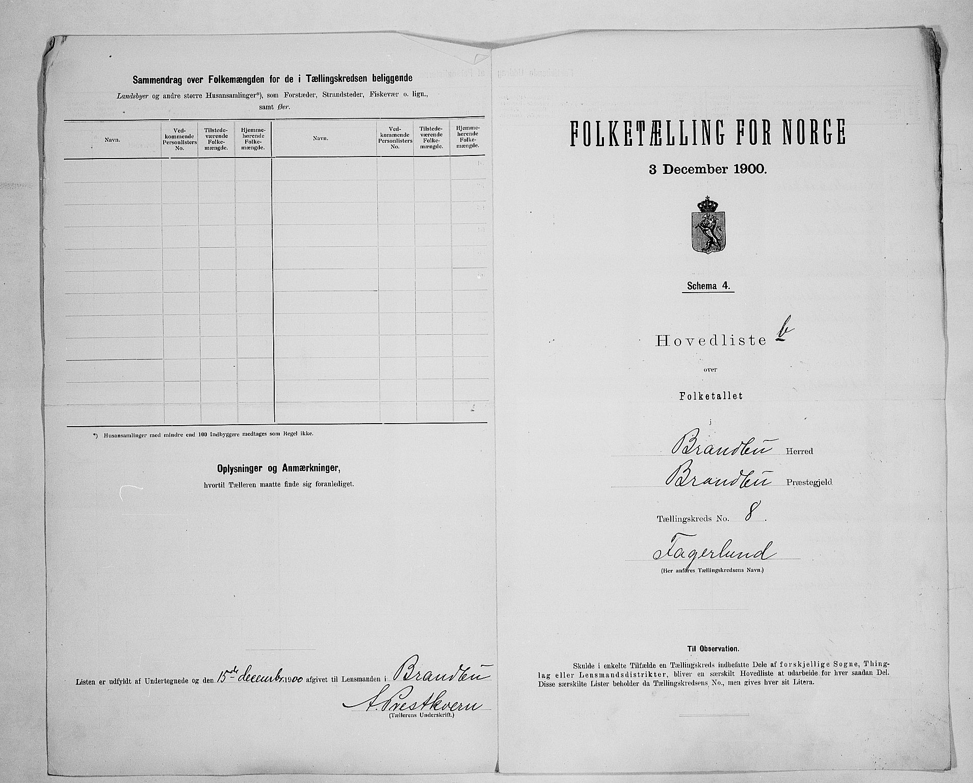 SAH, 1900 census for Brandbu, 1900, p. 38