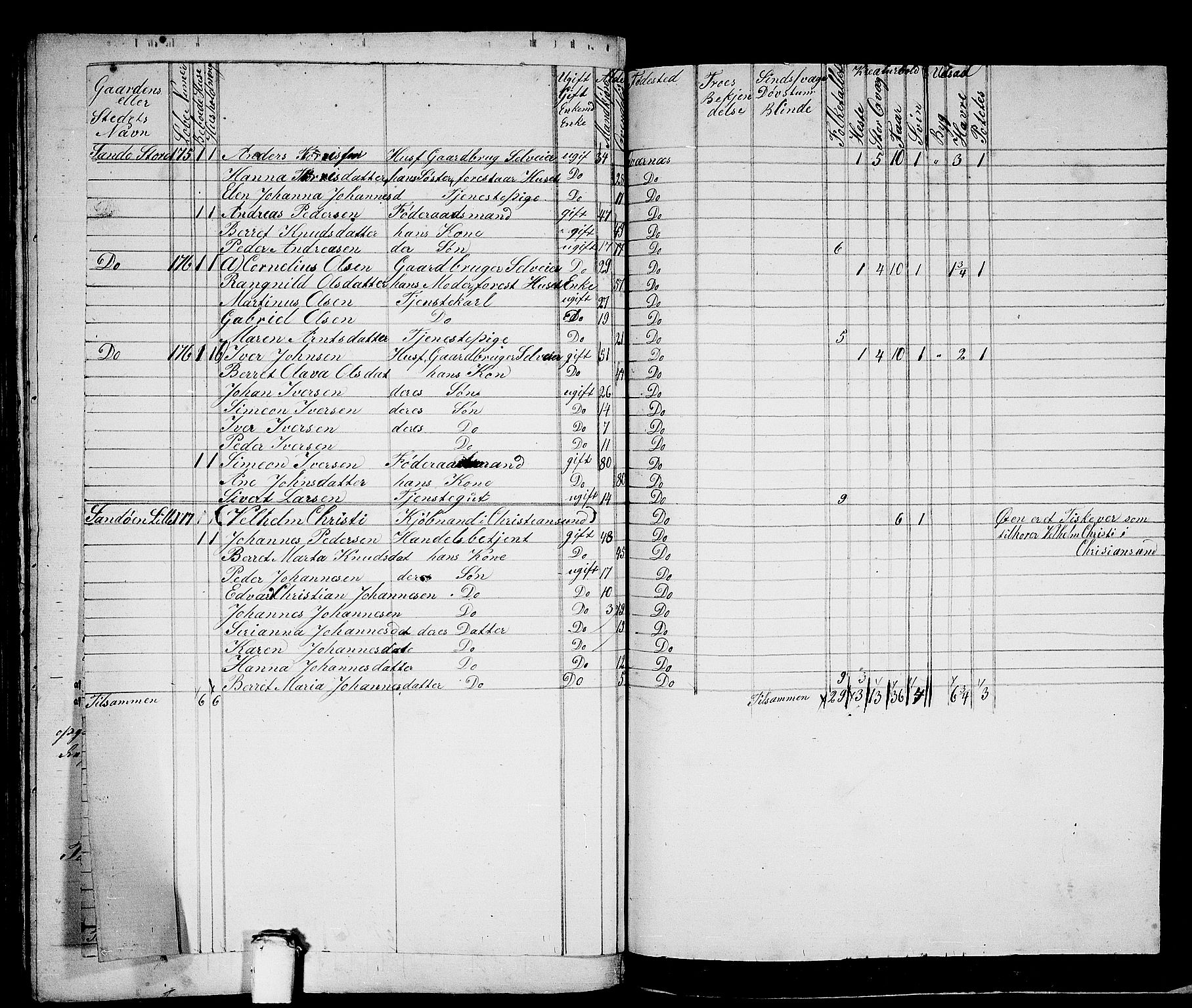 RA, 1865 census for Kvernes, 1865, p. 159