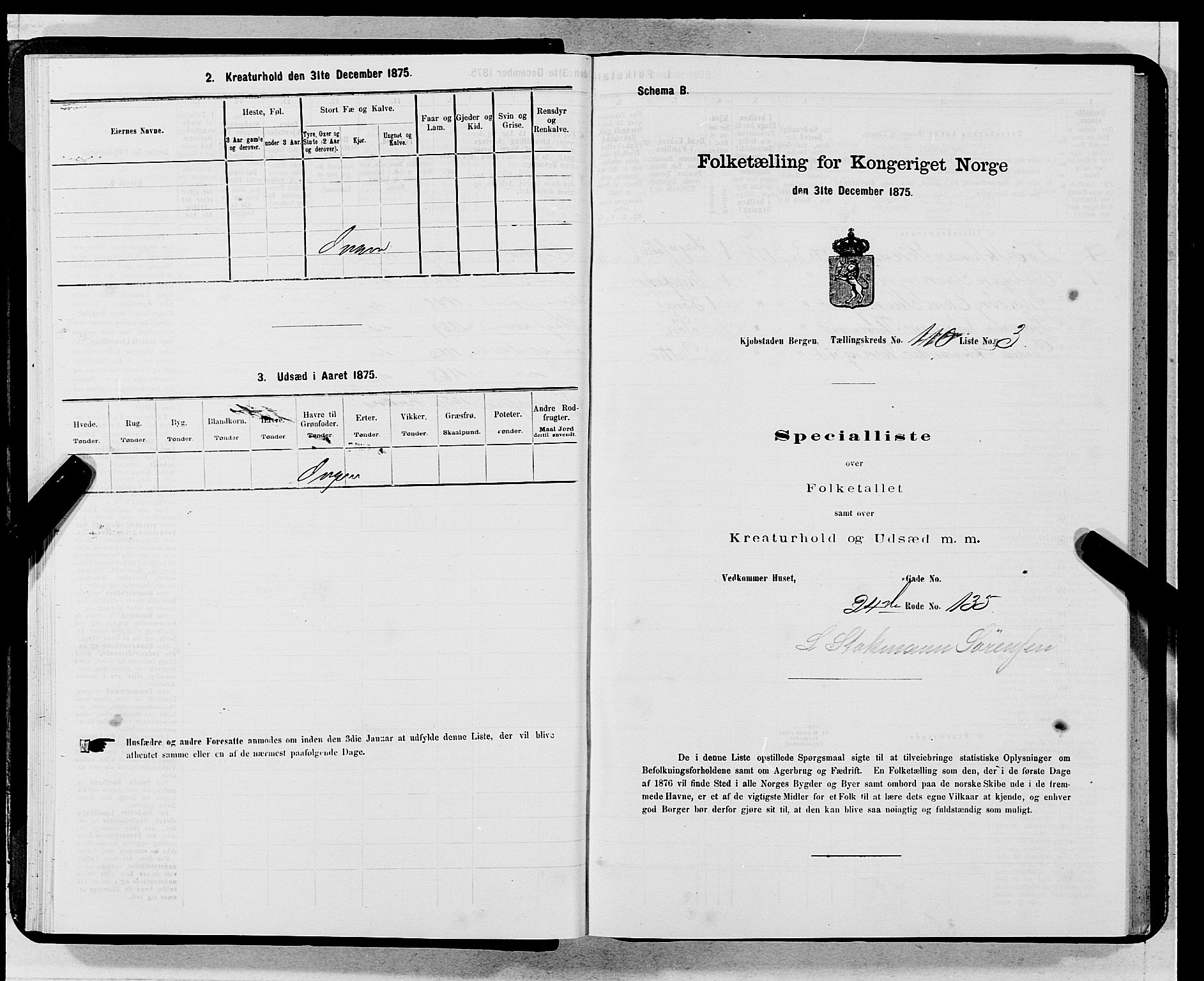 SAB, 1875 census for 1301 Bergen, 1875, p. 5972