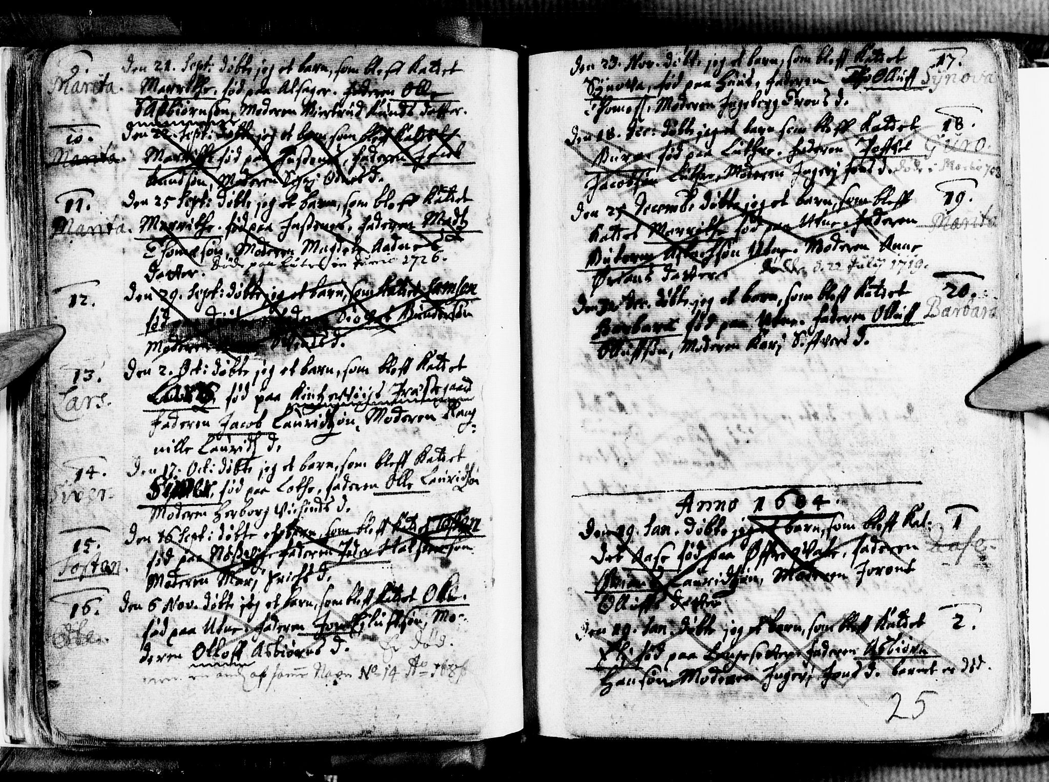 Ullensvang sokneprestembete, SAB/A-78701/H/Haa: Parish register (official) no. A 1 /2, 1669-1719, p. 25