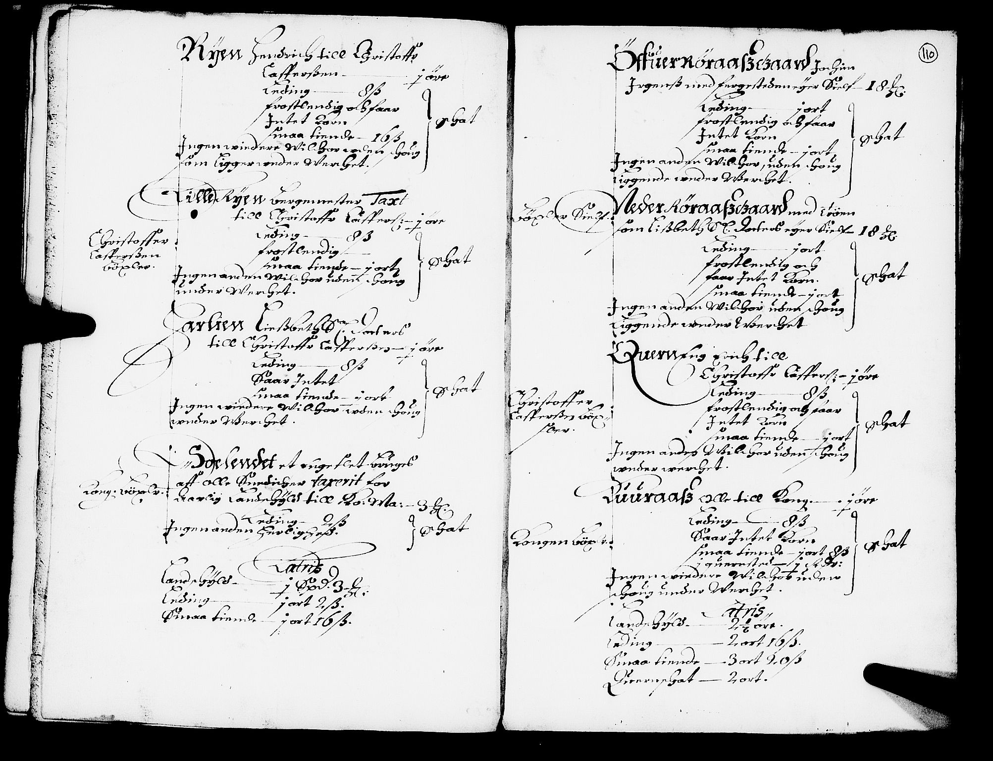 Rentekammeret inntil 1814, Realistisk ordnet avdeling, AV/RA-EA-4070/N/Nb/Nba/L0051: Gauldal fogderi, 1667, p. 109b-110a