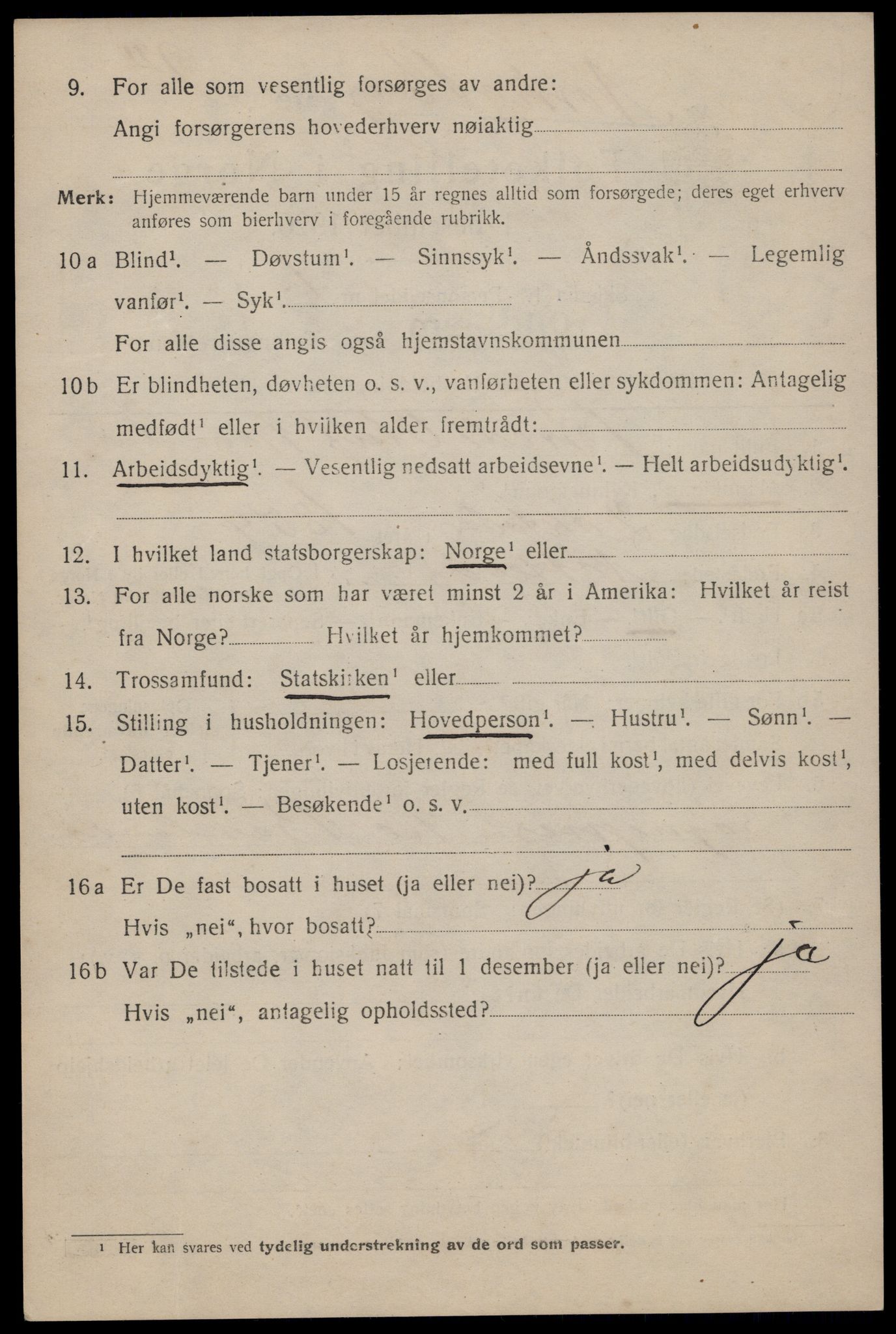 SAT, 1920 census for Trondheim, 1920, p. 93669