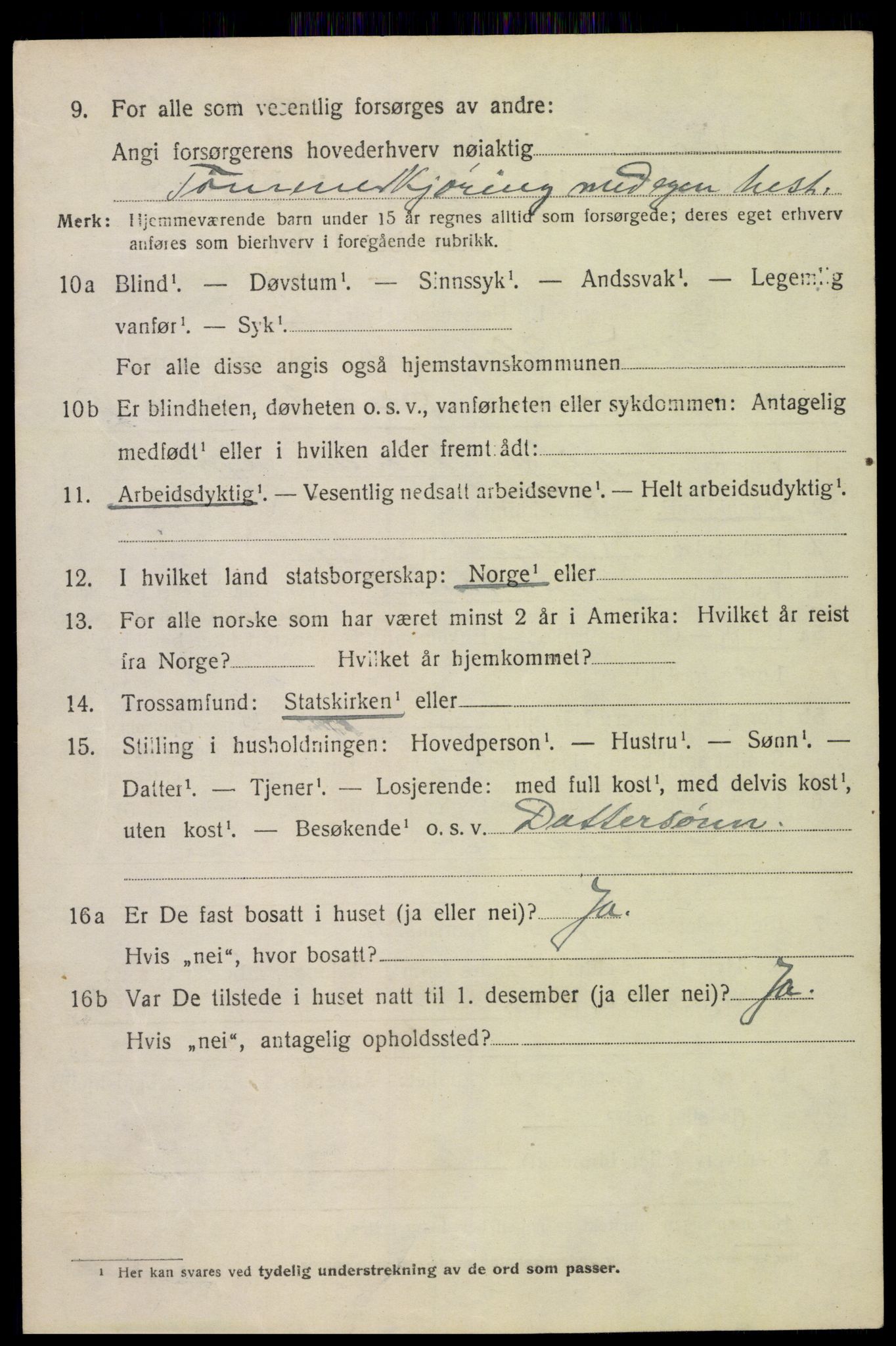 SAH, 1920 census for Nord-Odal, 1920, p. 5022