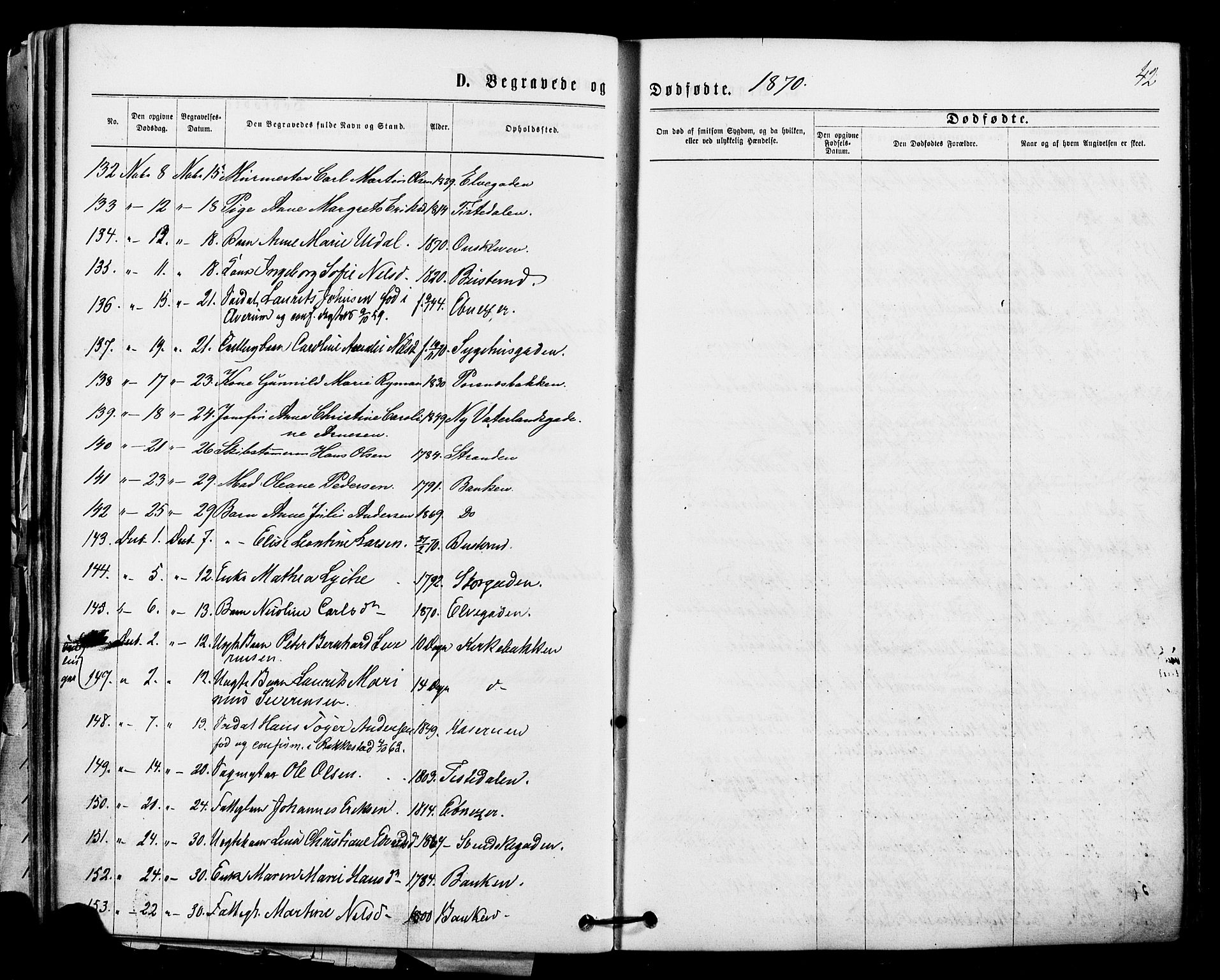 Halden prestekontor Kirkebøker, AV/SAO-A-10909/F/Fa/L0010: Parish register (official) no. I 10, 1866-1877, p. 42