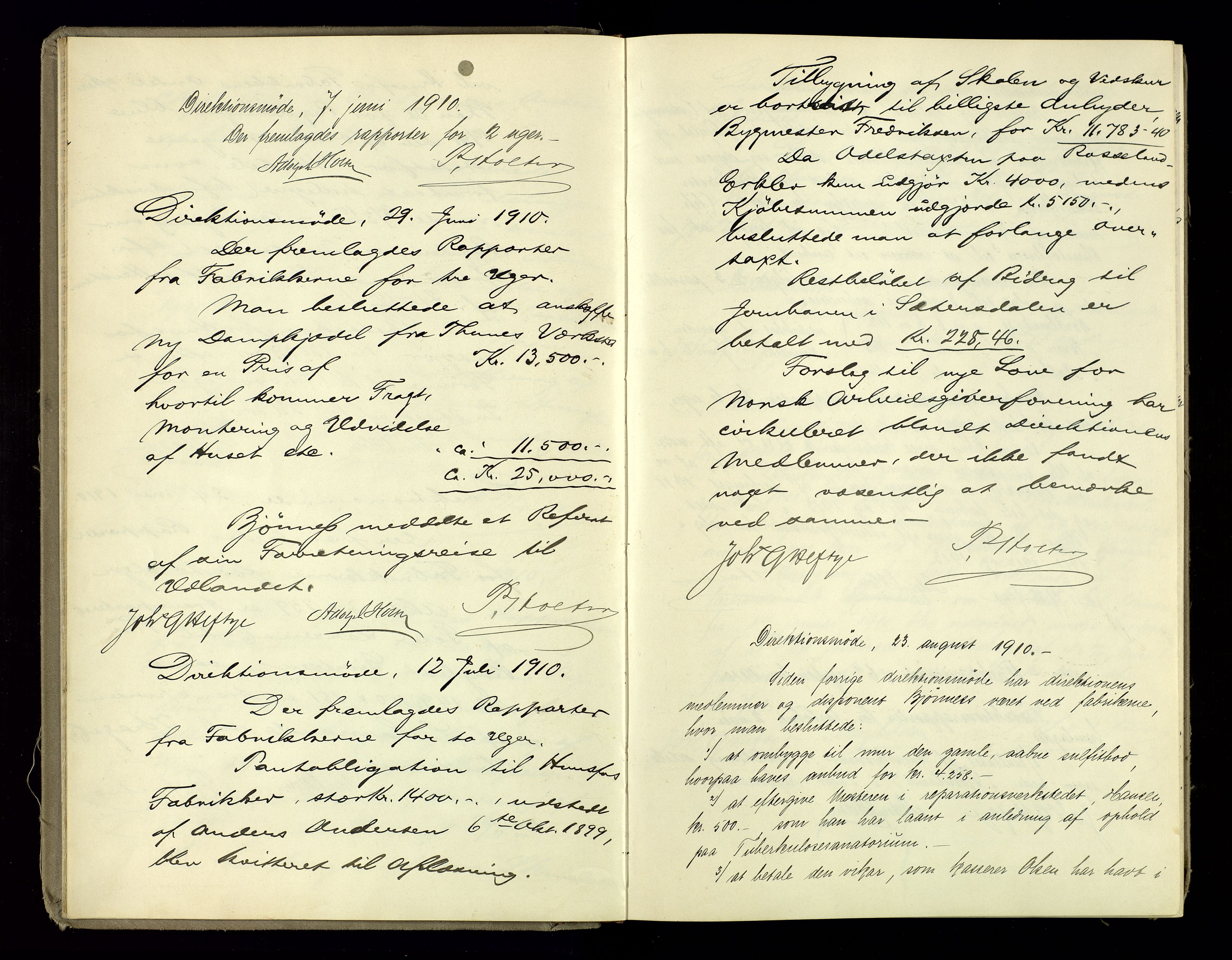 Hunsfos fabrikker, AV/SAK-D/1440/02/L0004: Referatprotokoll fra styremøter, 1909-1934, p. 9