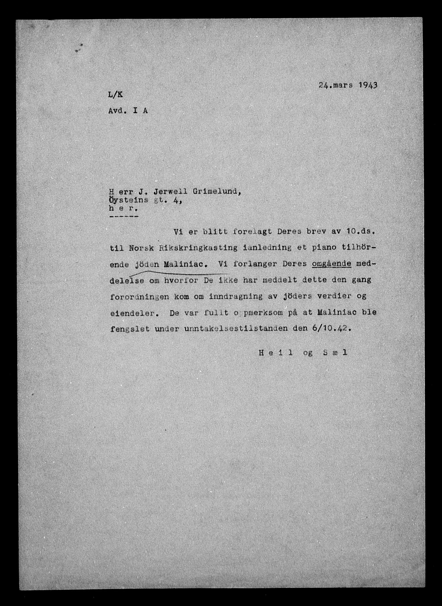 Justisdepartementet, Tilbakeføringskontoret for inndratte formuer, AV/RA-S-1564/H/Hc/Hca/L0903: --, 1945-1947, p. 544