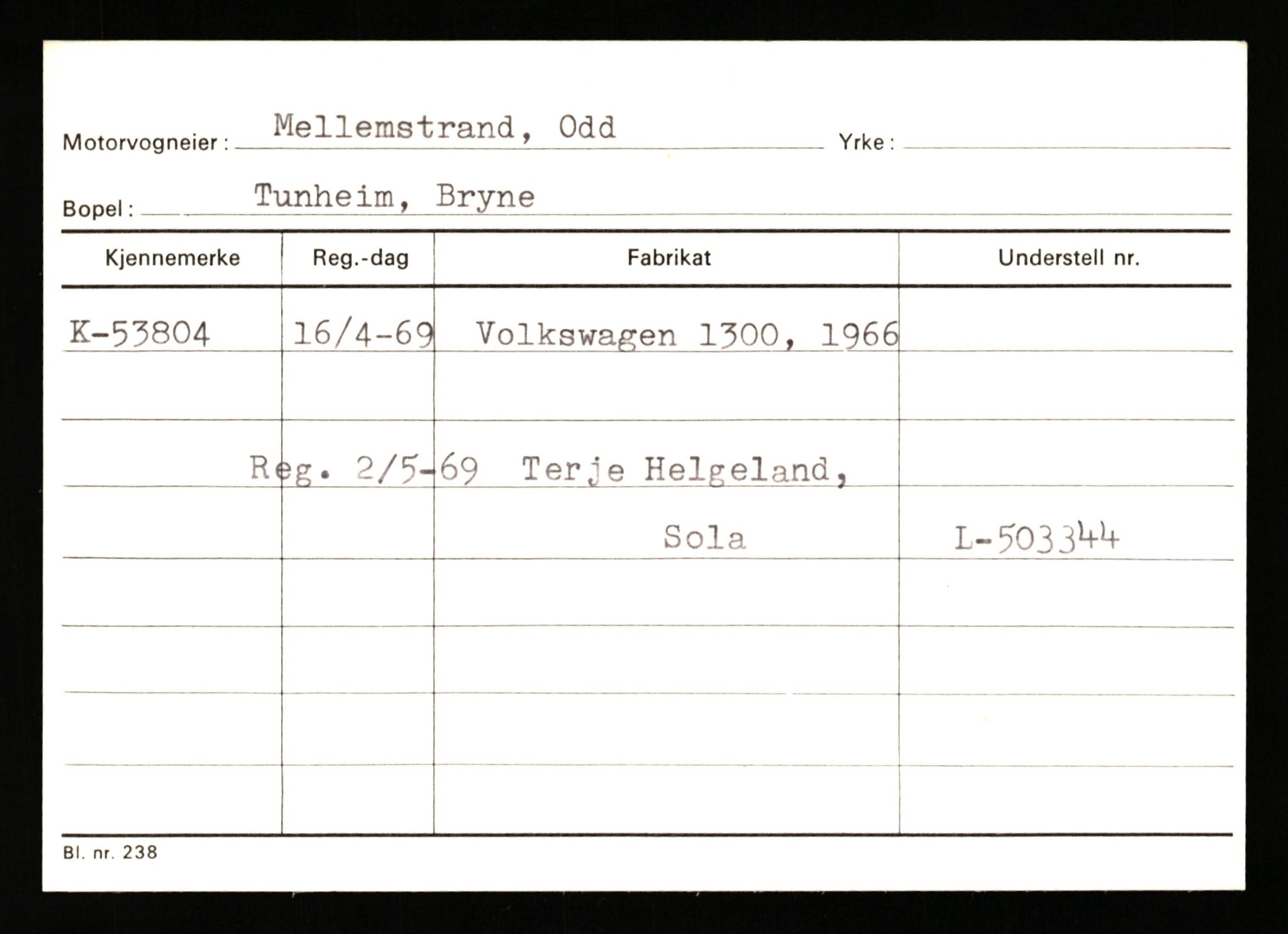 Stavanger trafikkstasjon, SAST/A-101942/0/G/L0007: Registreringsnummer: 49019 - 67460, 1930-1971, p. 1279