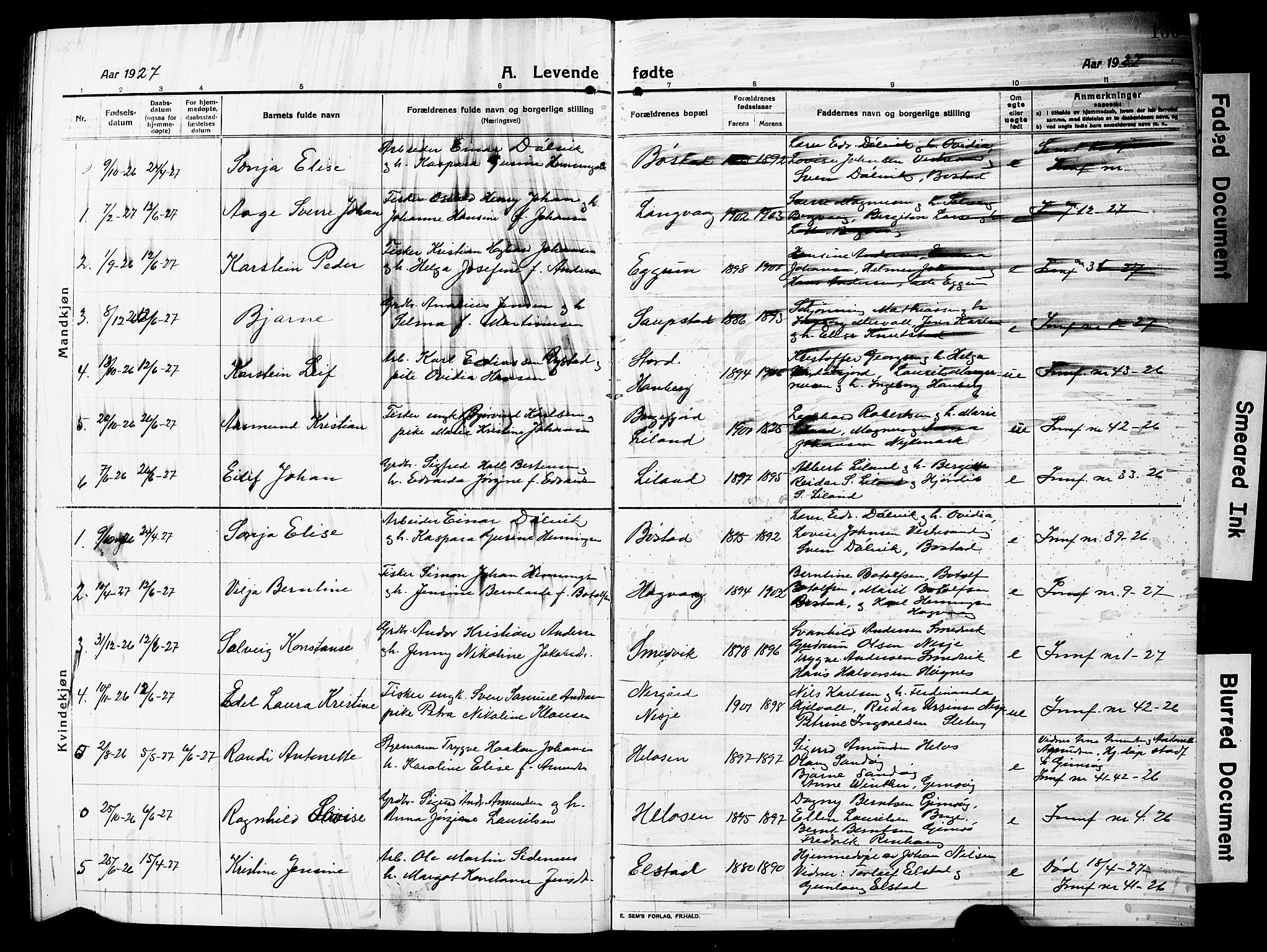Ministerialprotokoller, klokkerbøker og fødselsregistre - Nordland, SAT/A-1459/880/L1142: Parish register (copy) no. 880C04, 1913-1930, p. 136