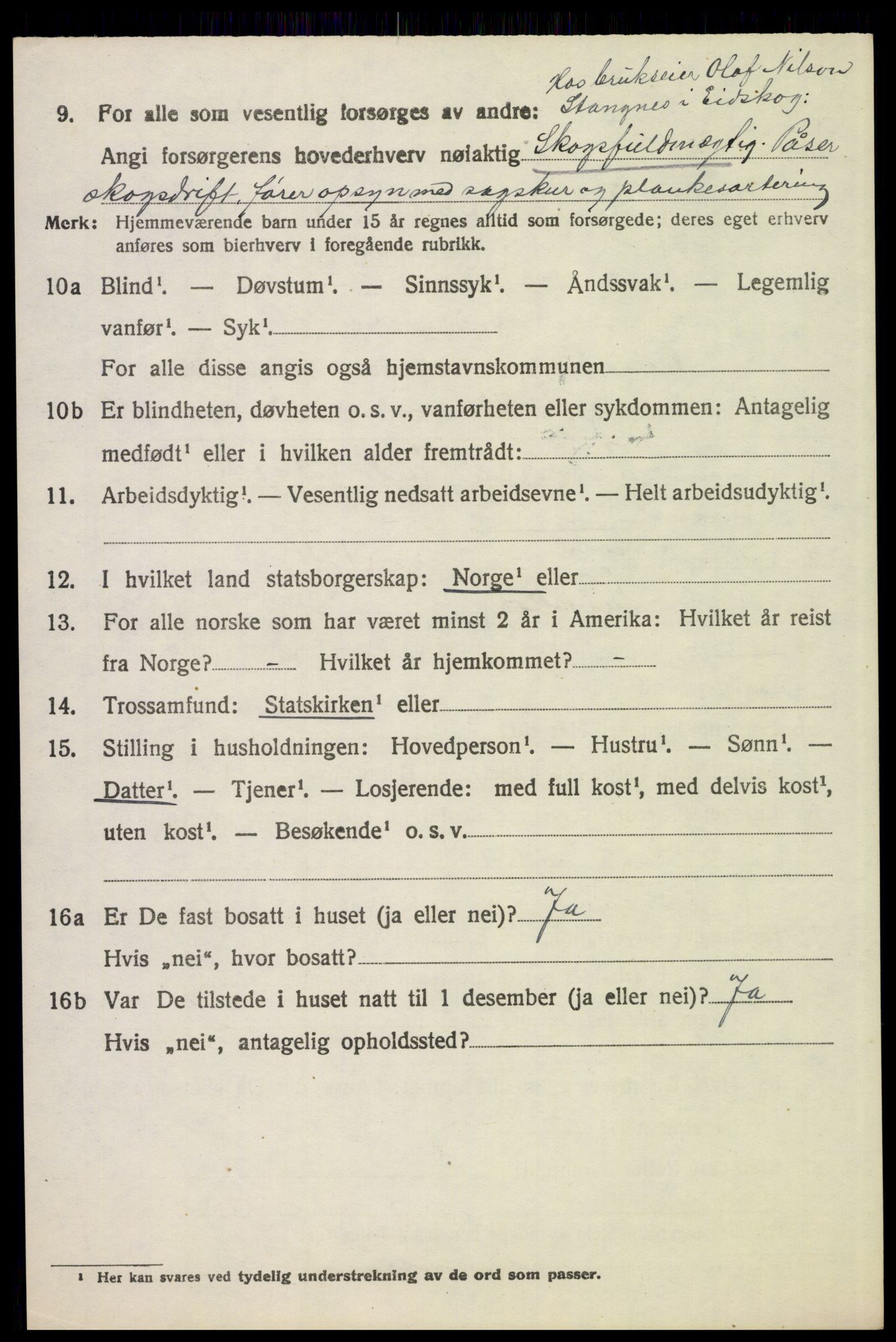 SAH, 1920 census for Eidskog, 1920, p. 3686