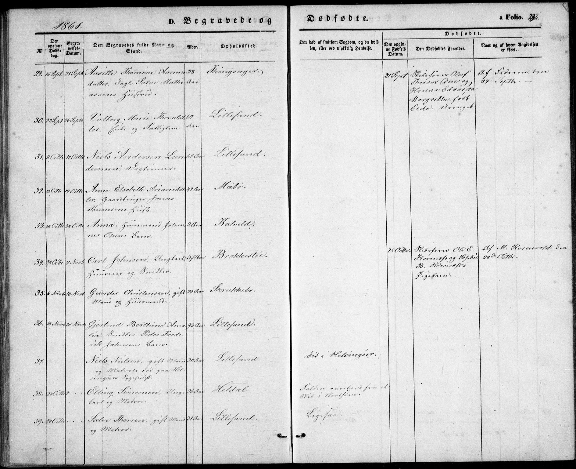 Vestre Moland sokneprestkontor, AV/SAK-1111-0046/F/Fb/Fbb/L0003: Parish register (copy) no. B 3, 1851-1861, p. 236