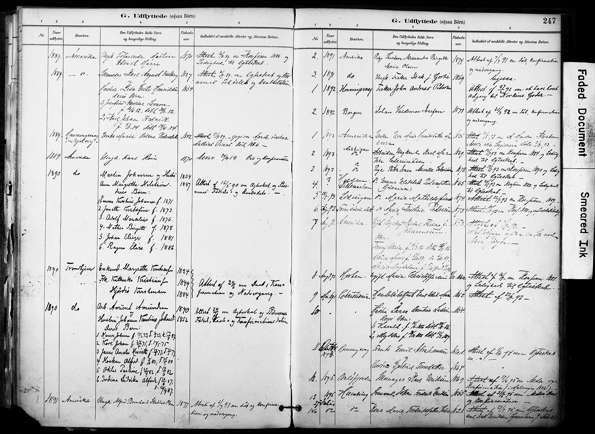 Hammerfest sokneprestkontor, SATØ/S-1347/H/Ha/L0009.kirke: Parish register (official) no. 9, 1889-1897, p. 247