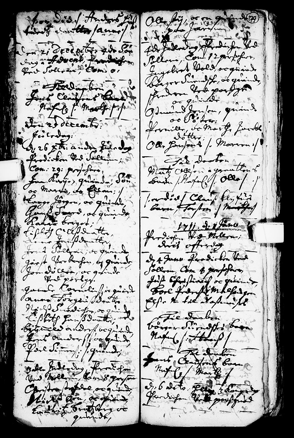 Solum kirkebøker, SAKO/A-306/F/Fa/L0001: Parish register (official) no. I 1, 1701-1716, p. 179