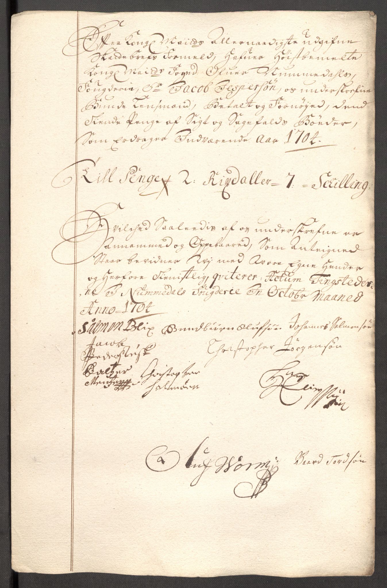 Rentekammeret inntil 1814, Reviderte regnskaper, Fogderegnskap, AV/RA-EA-4092/R64/L4428: Fogderegnskap Namdal, 1703-1704, p. 372