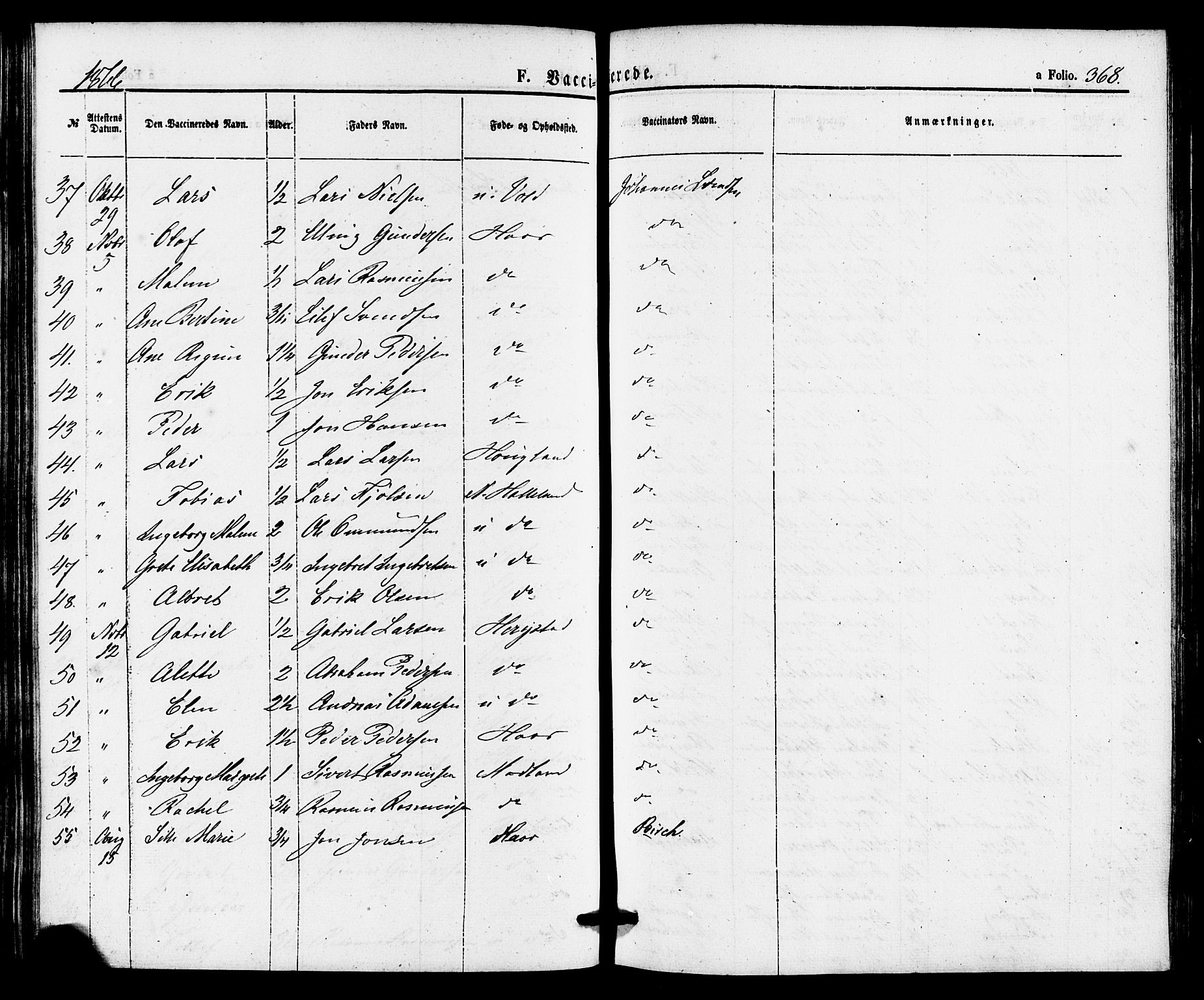 Hå sokneprestkontor, AV/SAST-A-101801/001/30BA/L0009: Parish register (official) no. A 8, 1855-1878, p. 368