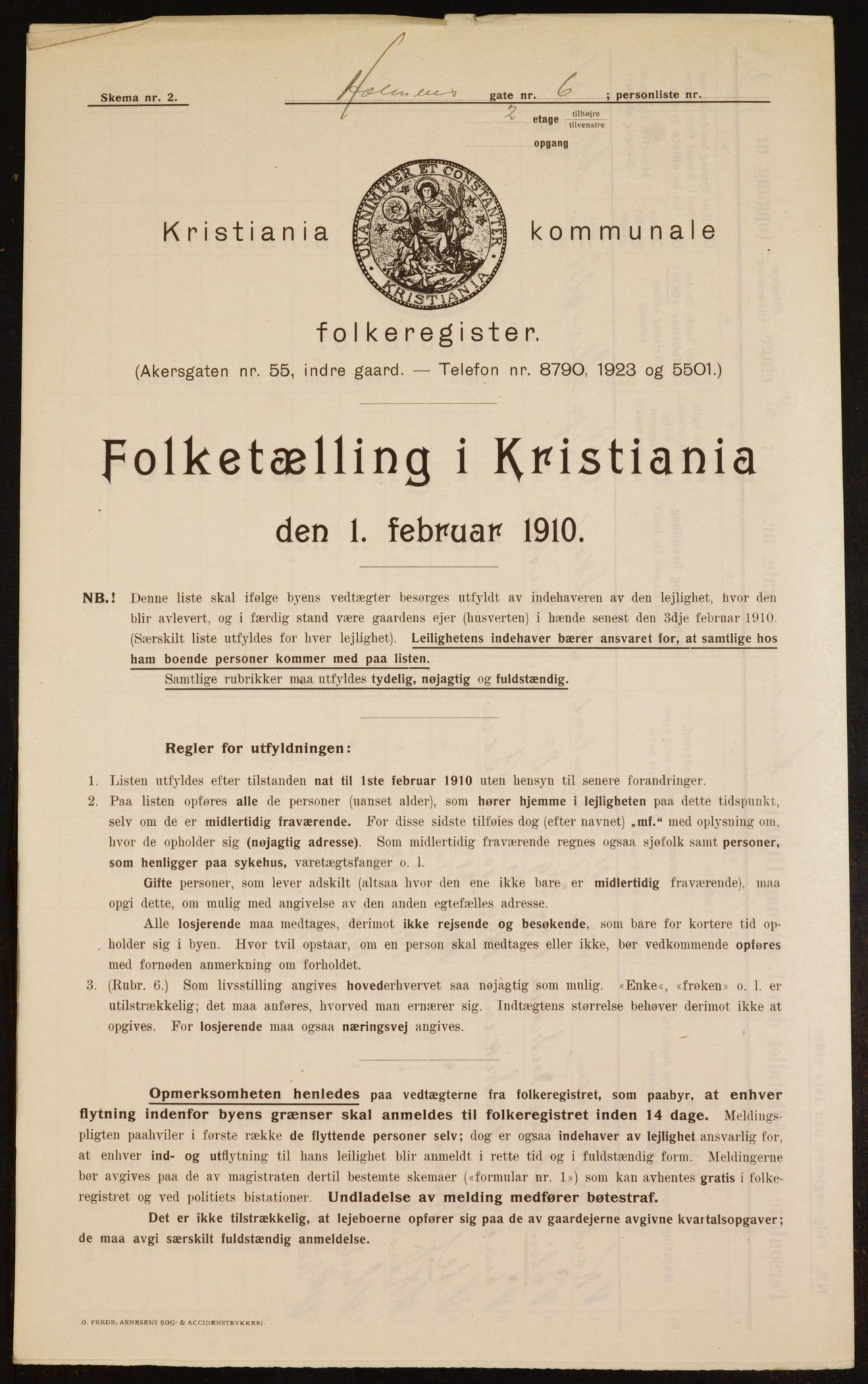 OBA, Municipal Census 1910 for Kristiania, 1910, p. 40099