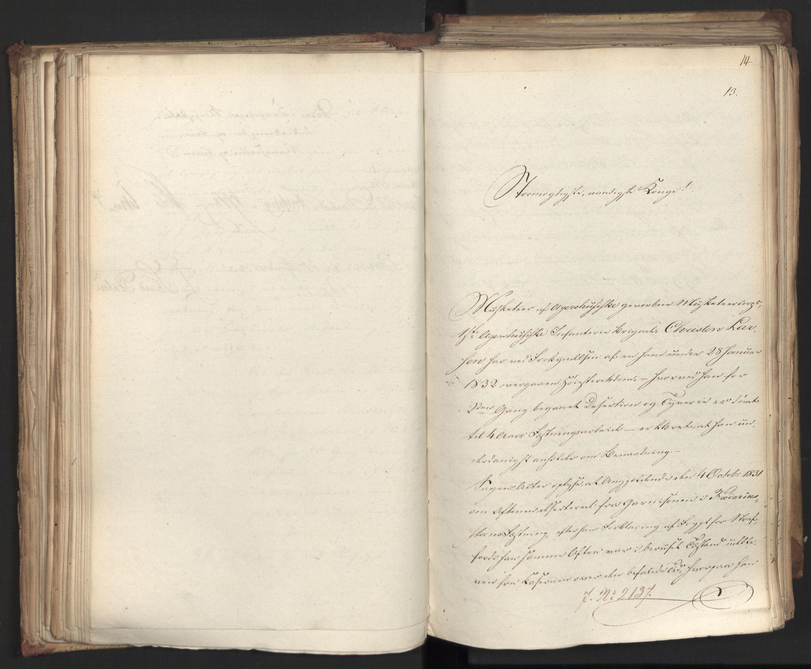 Statsrådsavdelingen i Stockholm, AV/RA-S-1003/D/Da/L0077: Regjeringsinnstillinger nr. 2100-2259, 1832, p. 129