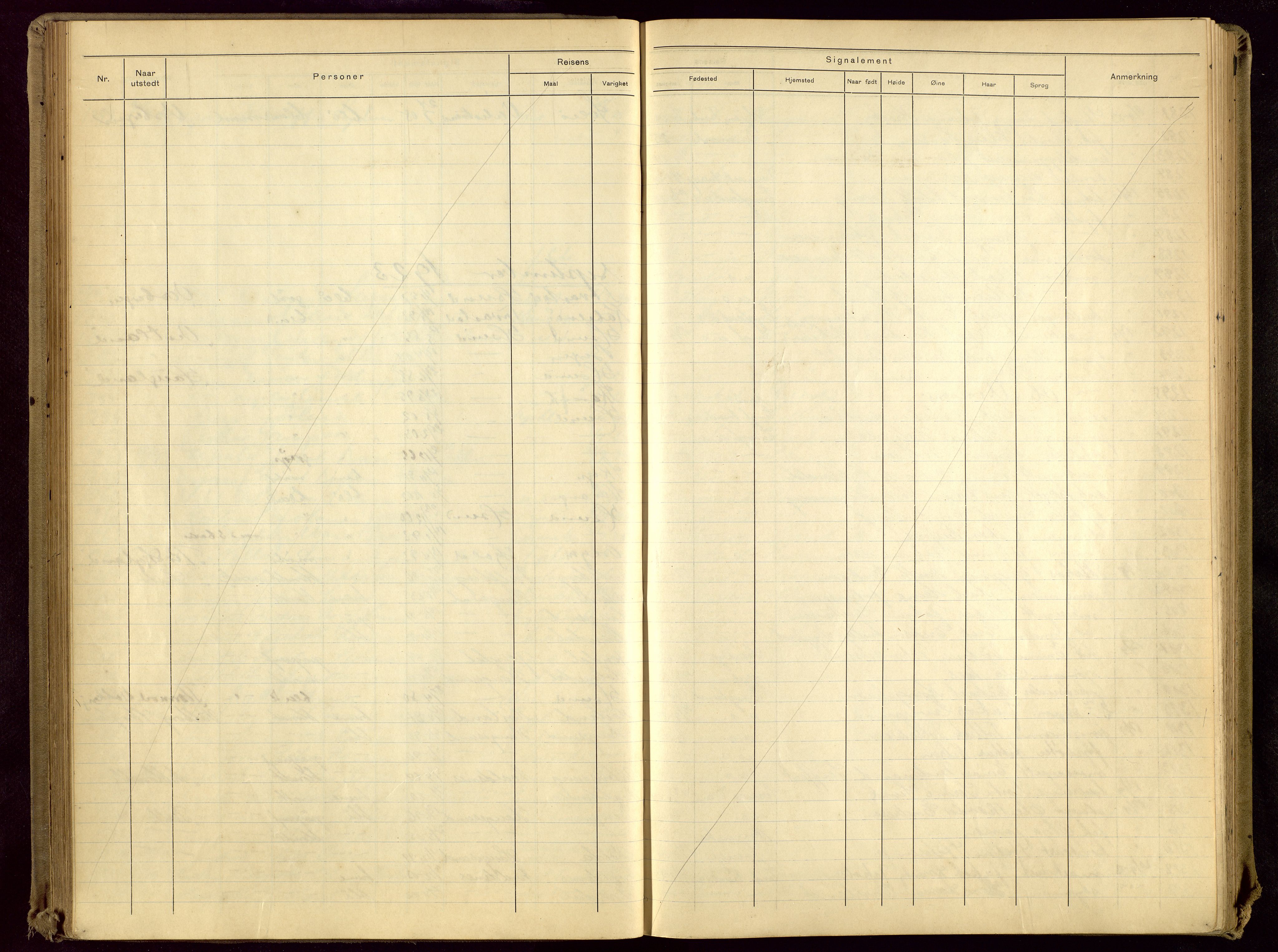 Haugesund politikammer, AV/SAST-A-100440/K/L0003: Passprotokoll 7/8-22-1/3-27, 1922-1927, p. 52