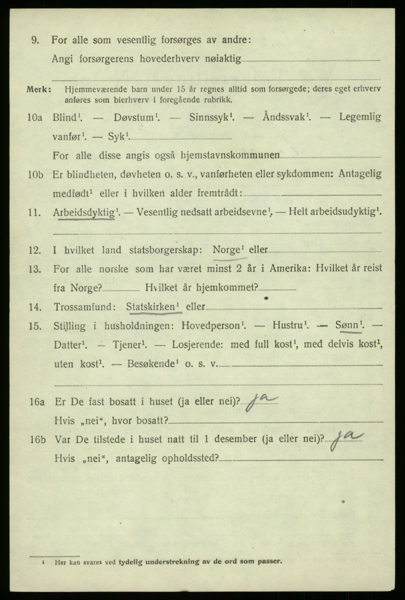 SAB, 1920 census for Manger, 1920, p. 8439