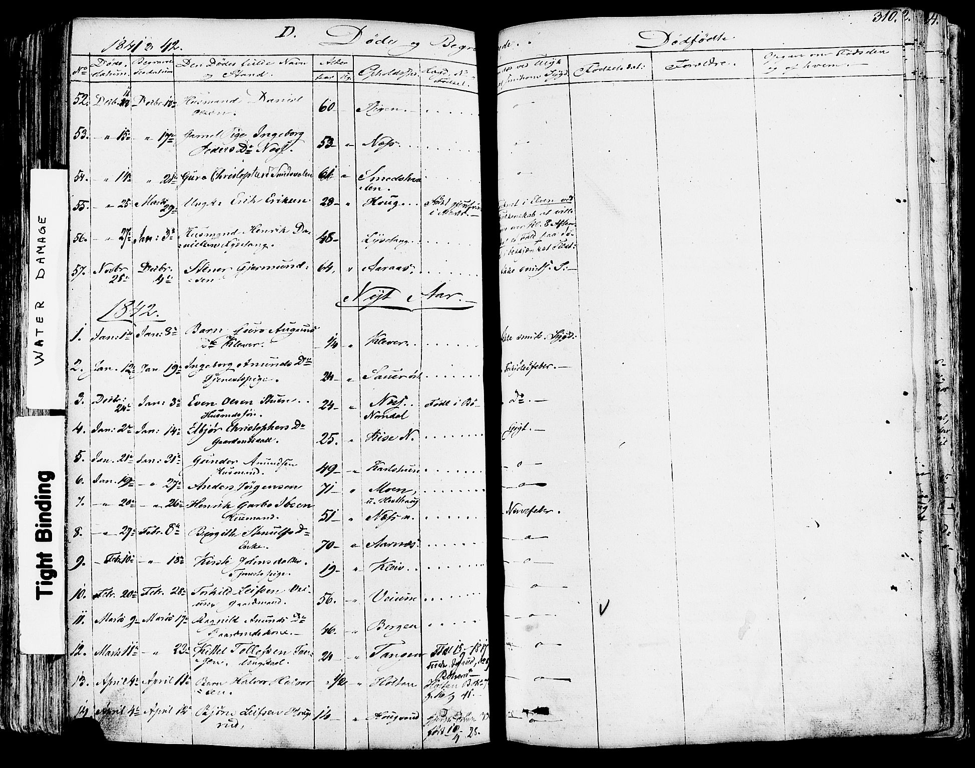 Sauherad kirkebøker, AV/SAKO-A-298/F/Fa/L0006: Parish register (official) no. I 6, 1827-1850, p. 310