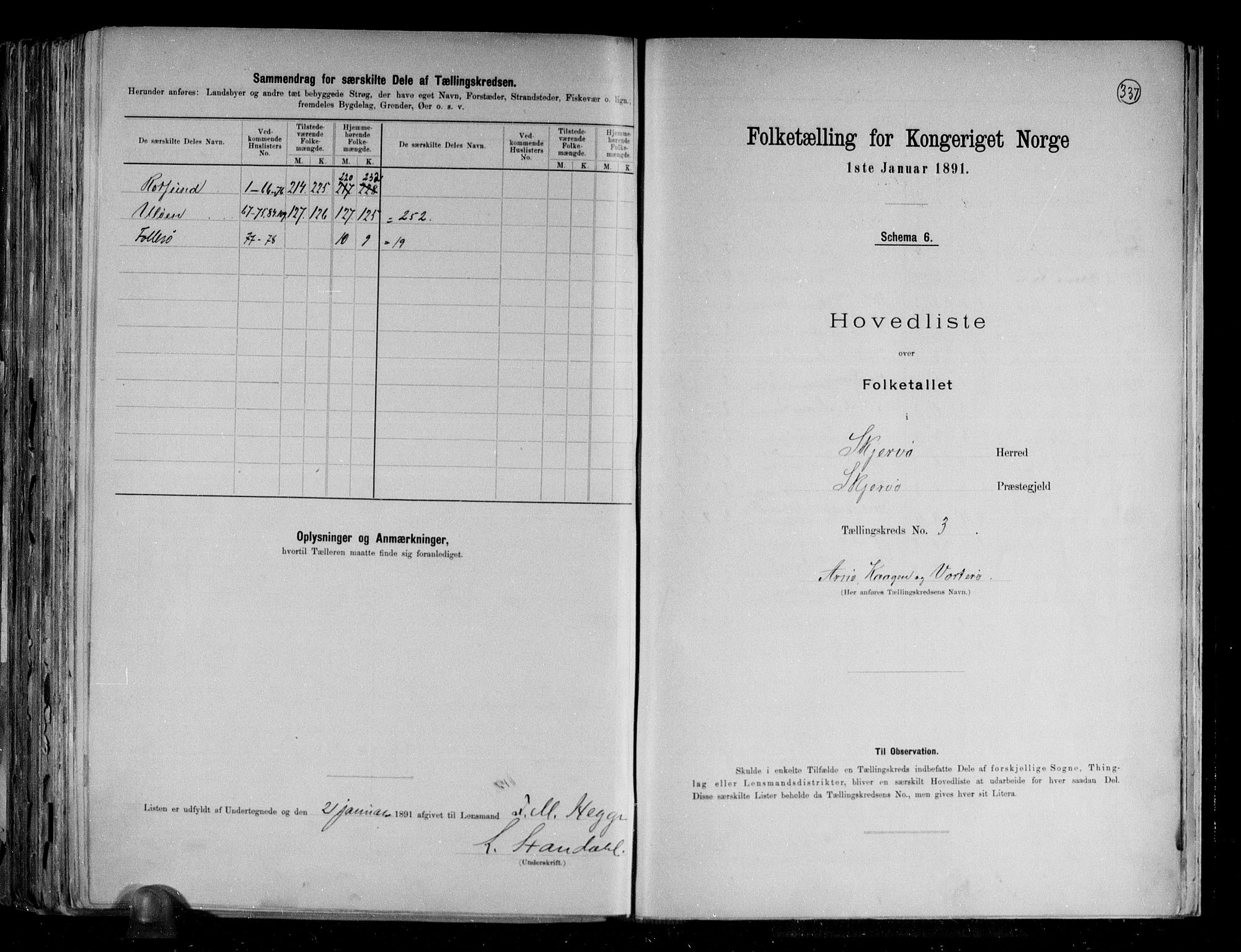 RA, 1891 census for 1941 Skjervøy, 1891, p. 13