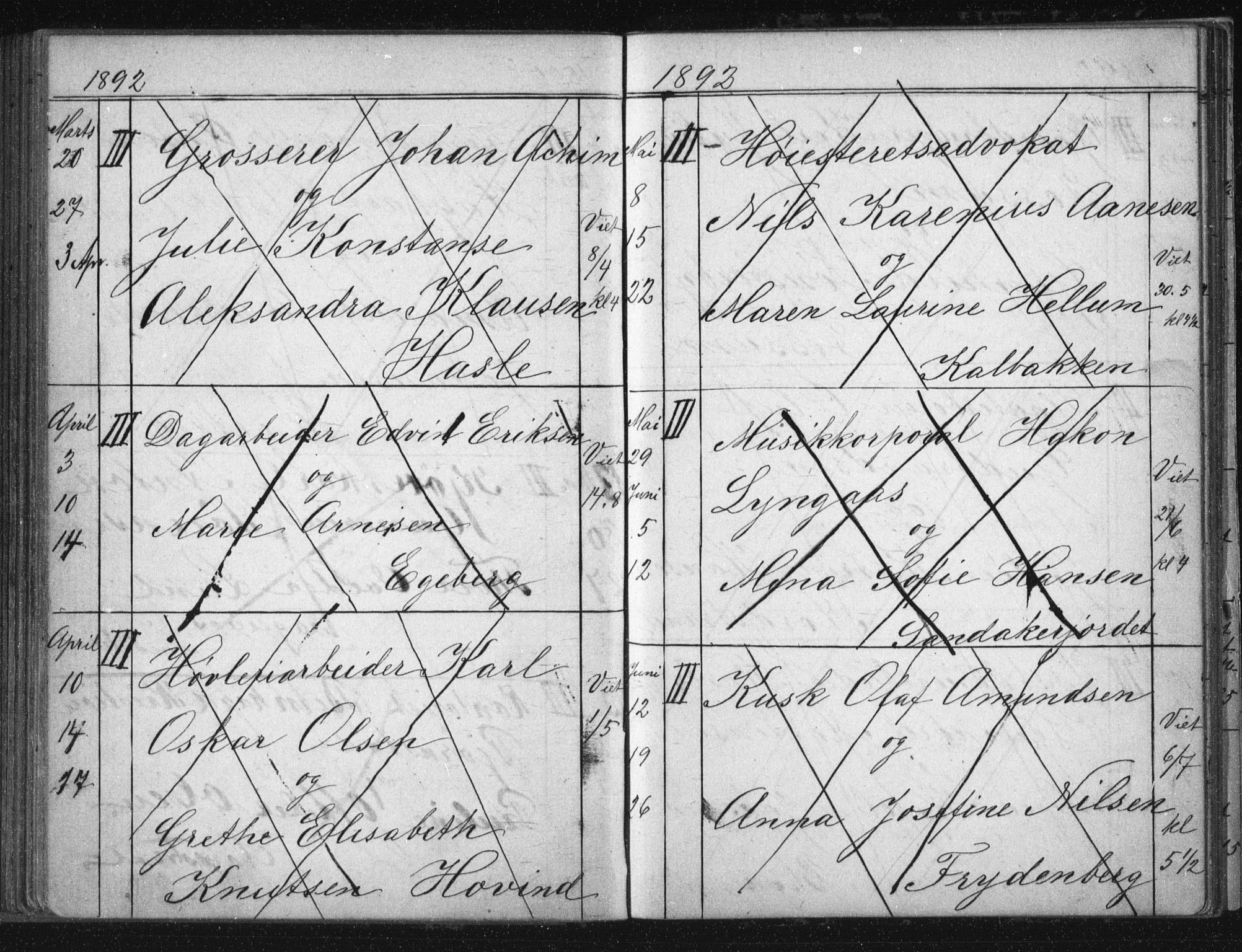 Østre Aker prestekontor Kirkebøker, AV/SAO-A-10840/H/Ha/L0005: Banns register no. I 5, 1879-1899