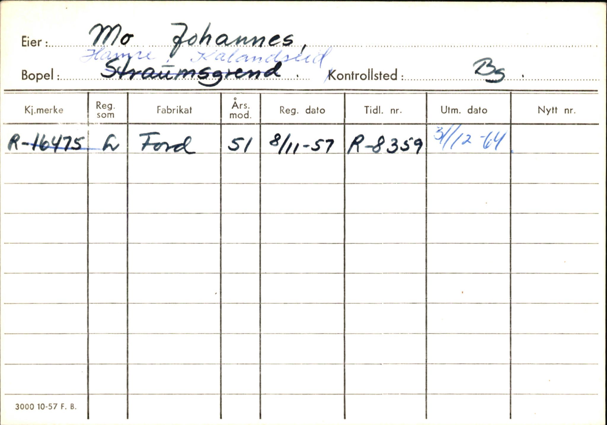 Statens vegvesen, Hordaland vegkontor, AV/SAB-A-5201/2/Ha/L0037: R-eierkort M, 1920-1971, p. 18