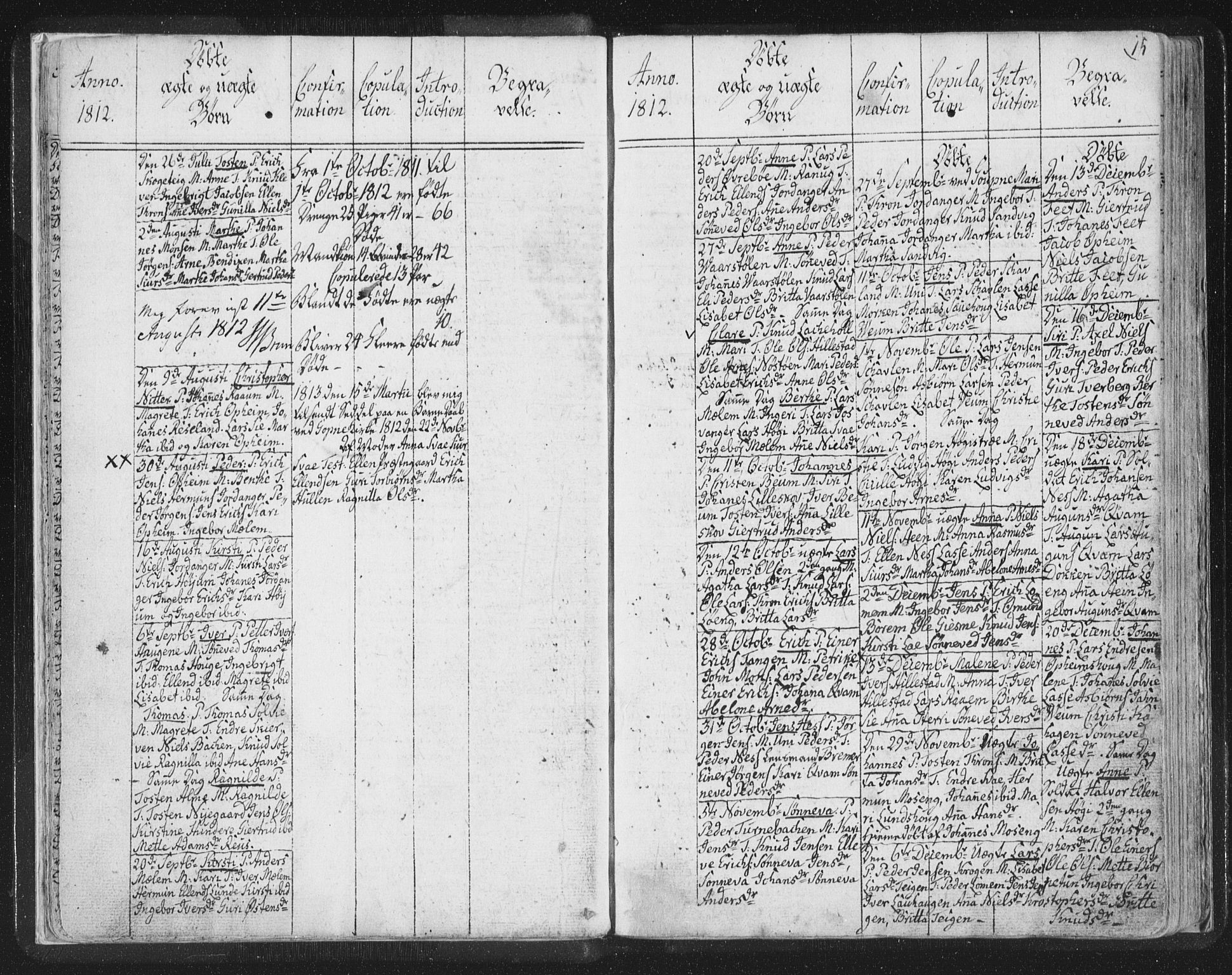 Hafslo sokneprestembete, AV/SAB-A-80301/H/Haa/Haaa/L0003: Parish register (official) no. A 3, 1807-1821, p. 15