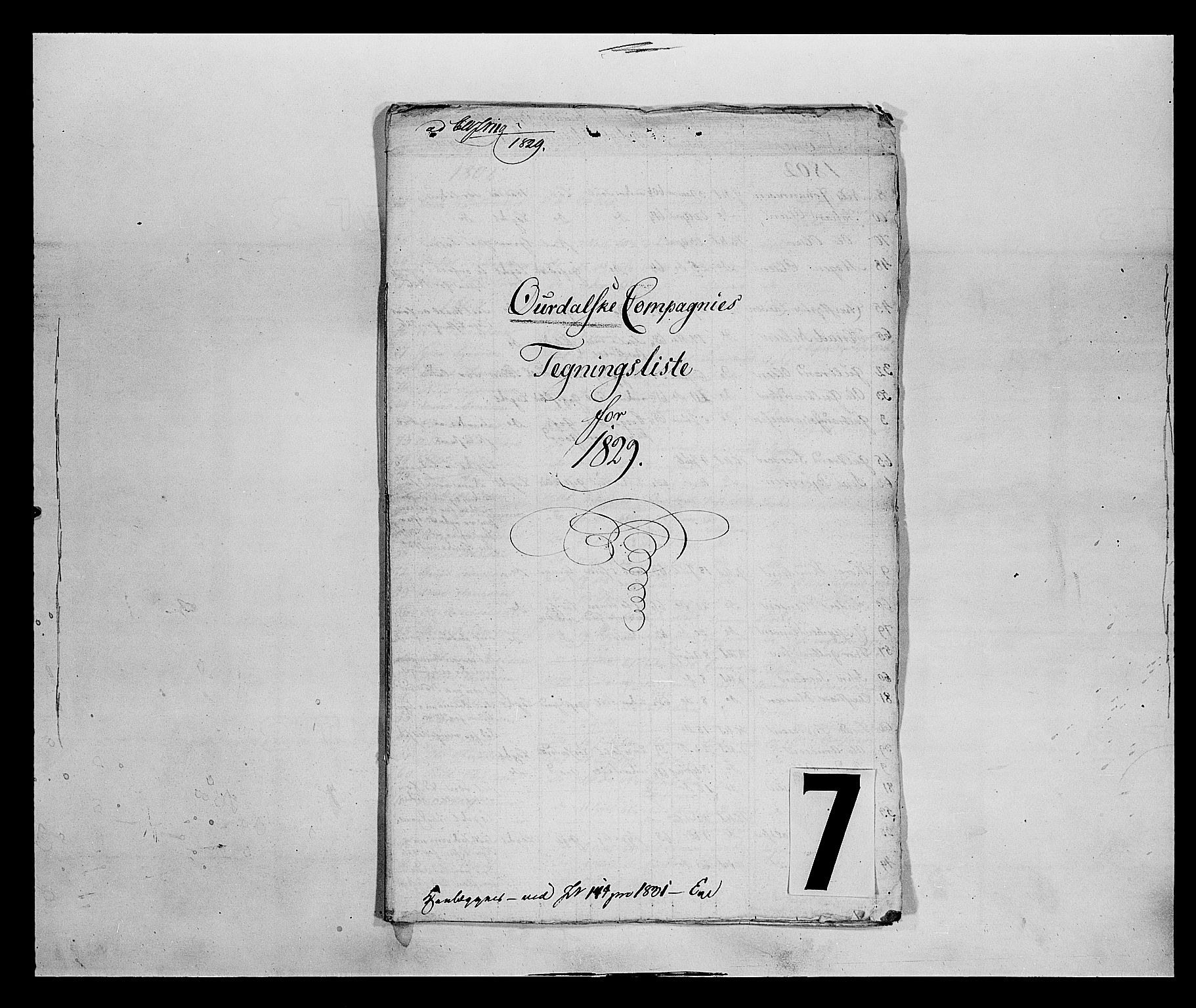 Fylkesmannen i Oppland, SAH/FYO-002/1/K/Kb/L1159: Valderske nasjonale musketérkorps - Aurdalske kompani, 1818-1860, p. 109