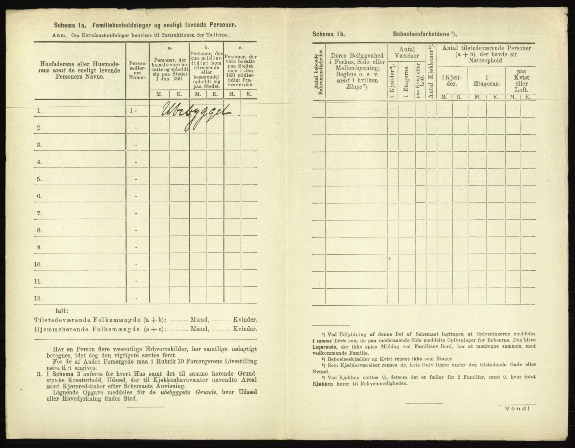 RA, 1891 census for 0104 Moss, 1891, p. 1273