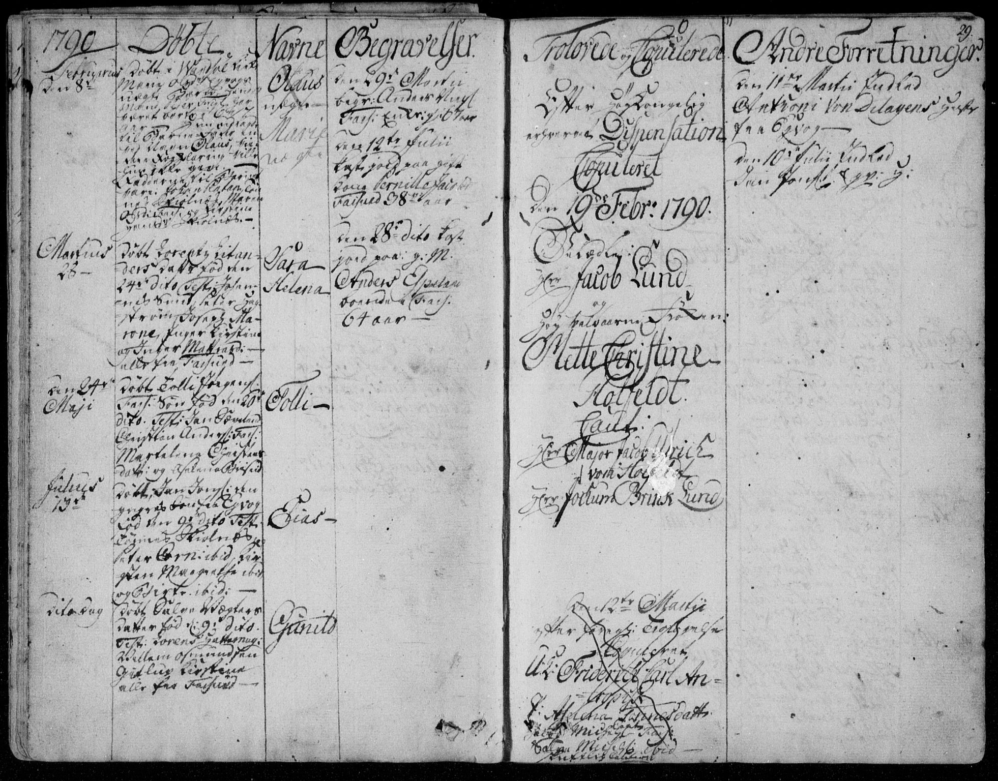 Farsund sokneprestkontor, SAK/1111-0009/F/Fa/L0001: Parish register (official) no. A 1, 1784-1815, p. 29