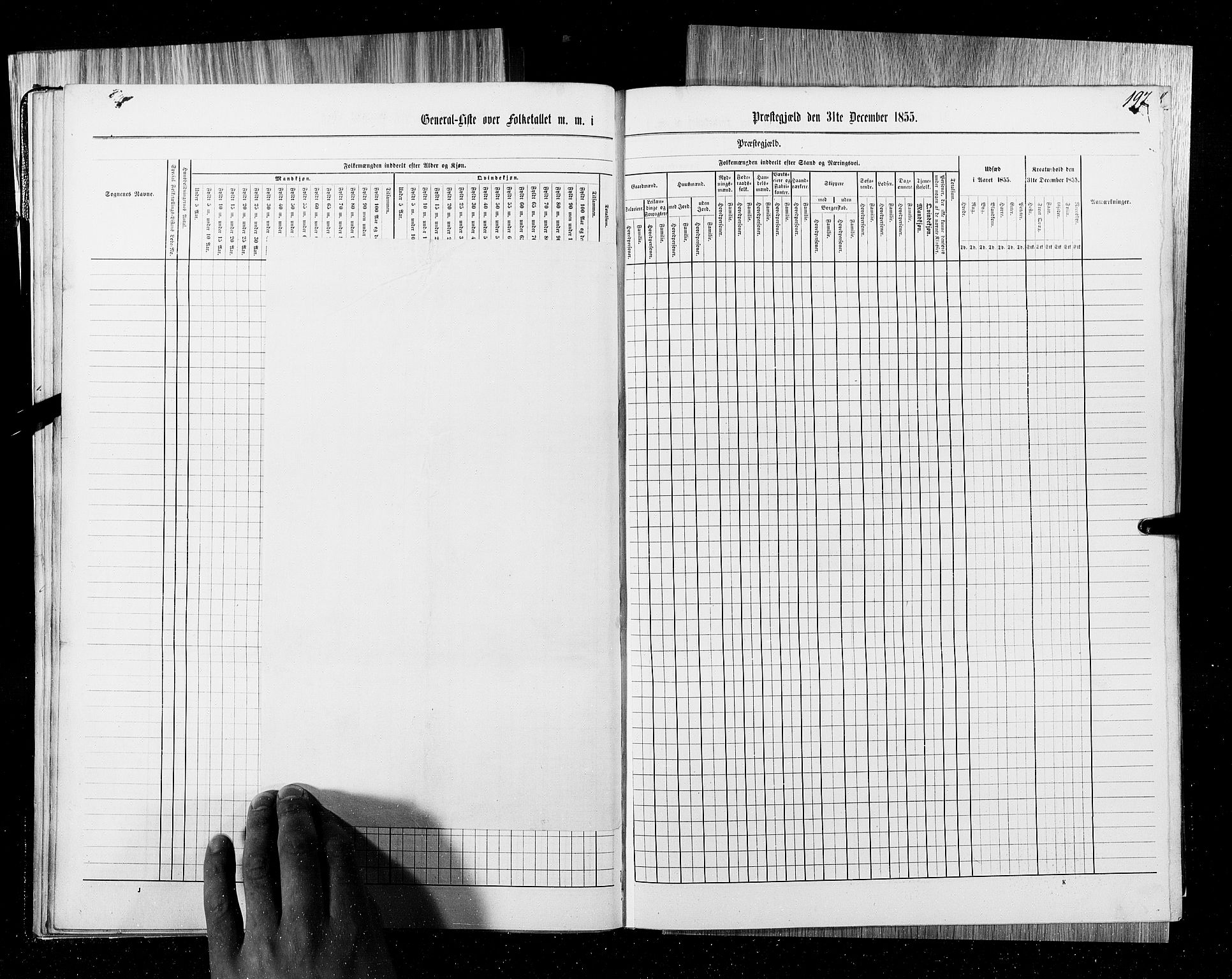 RA, Census 1855, vol. 6B: Nordland amt og Finnmarken amt, 1855, p. 197