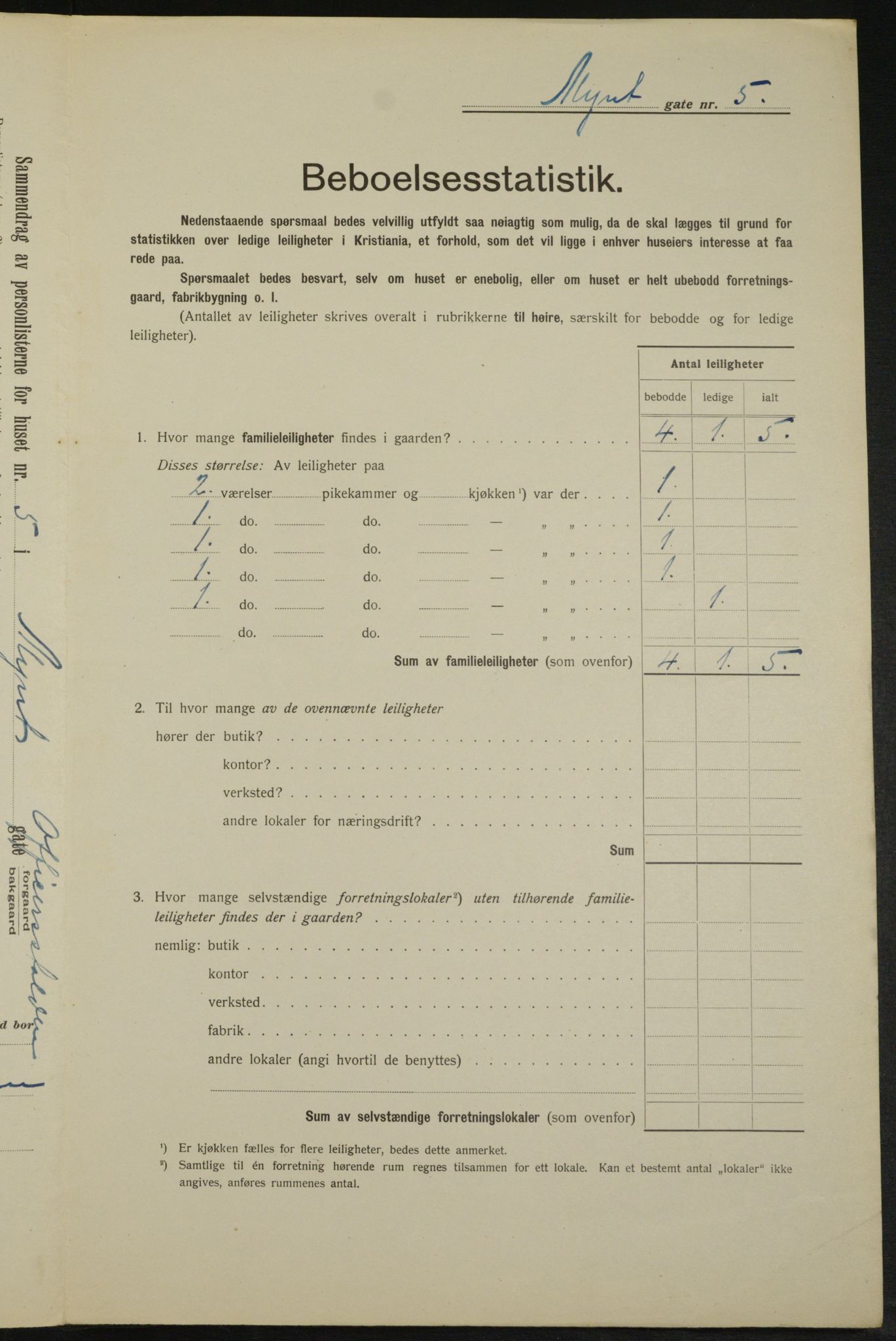 OBA, Municipal Census 1913 for Kristiania, 1913, p. 68355