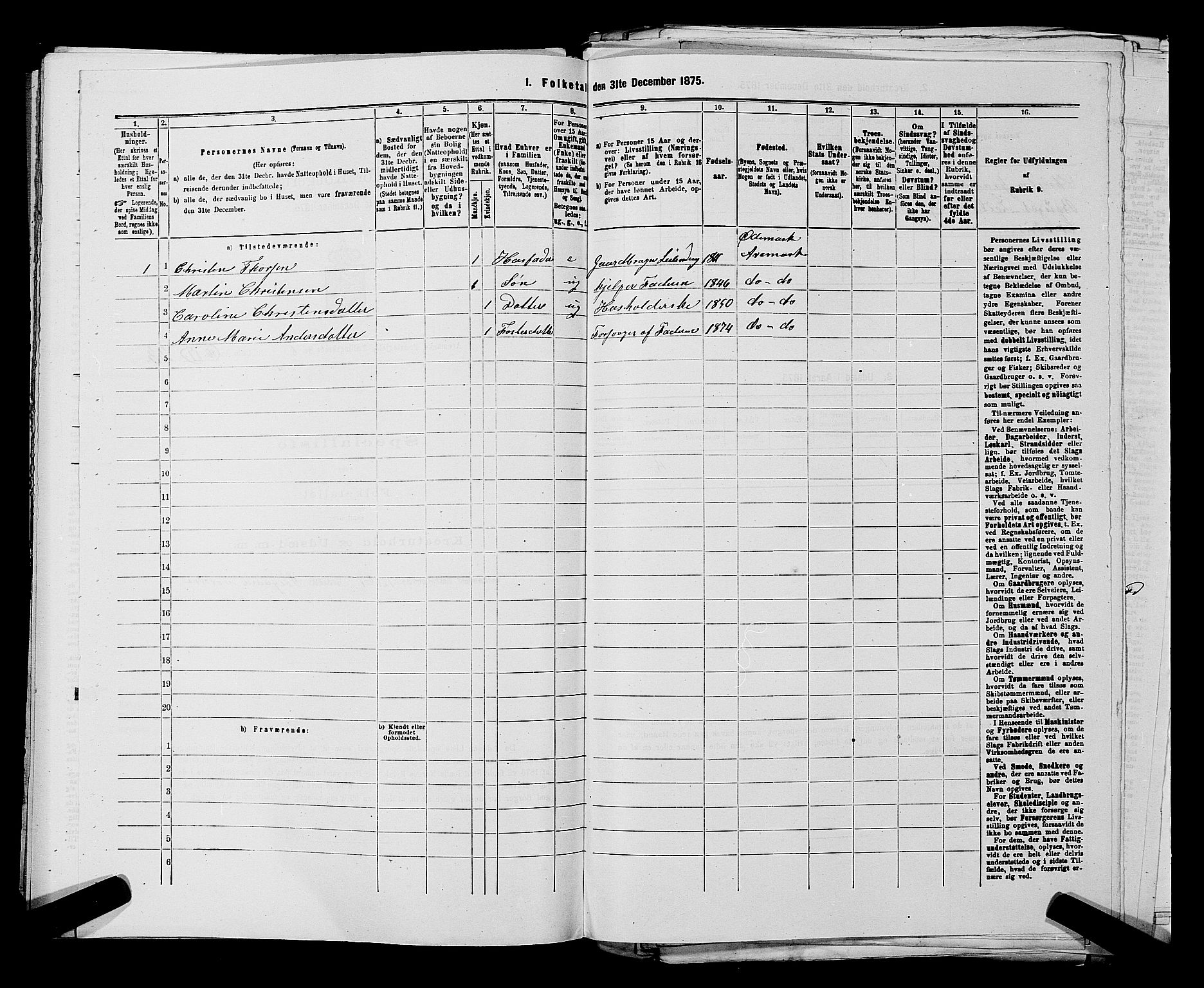 RA, 1875 census for 0118P Aremark, 1875, p. 863