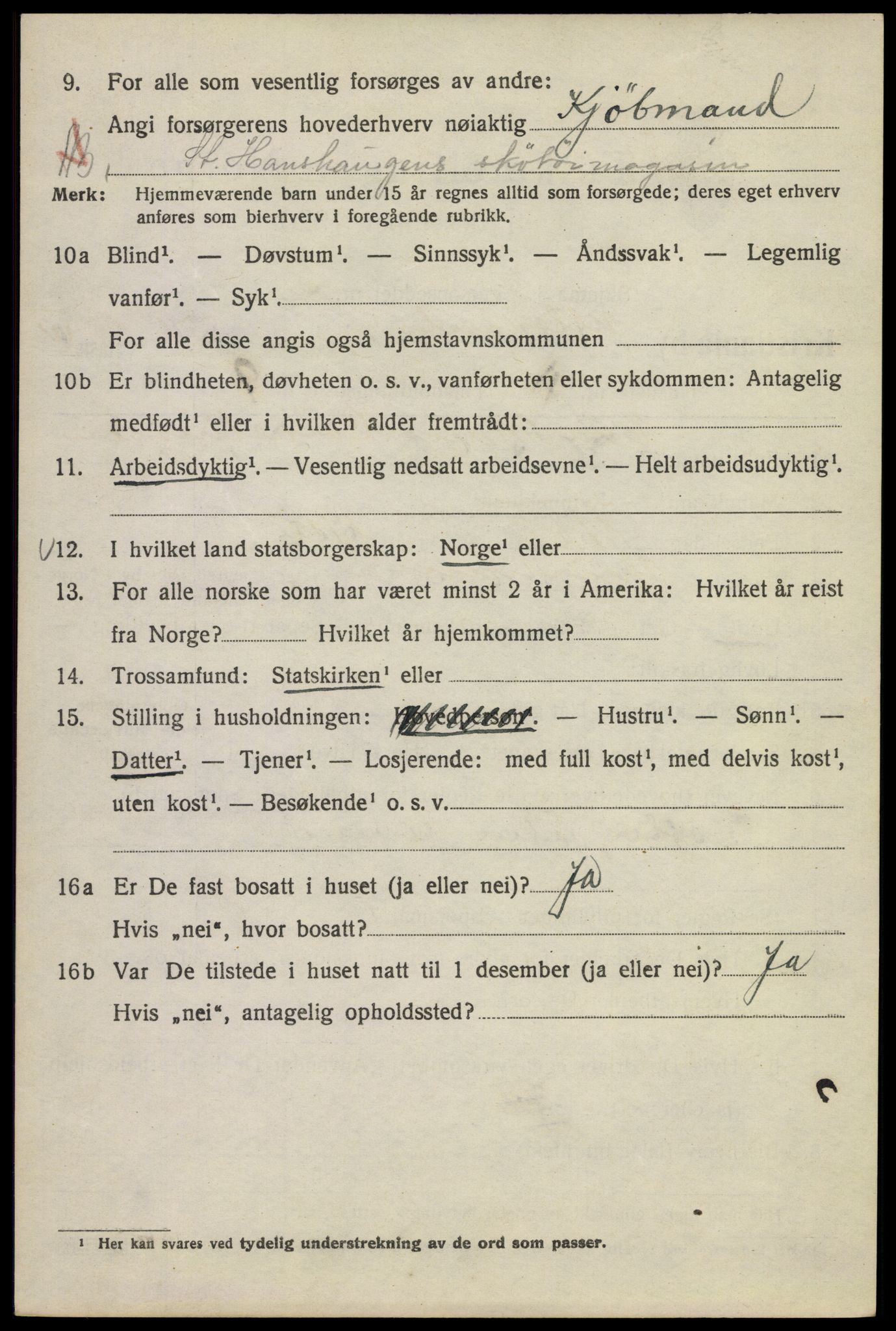 SAO, 1920 census for Kristiania, 1920, p. 614572