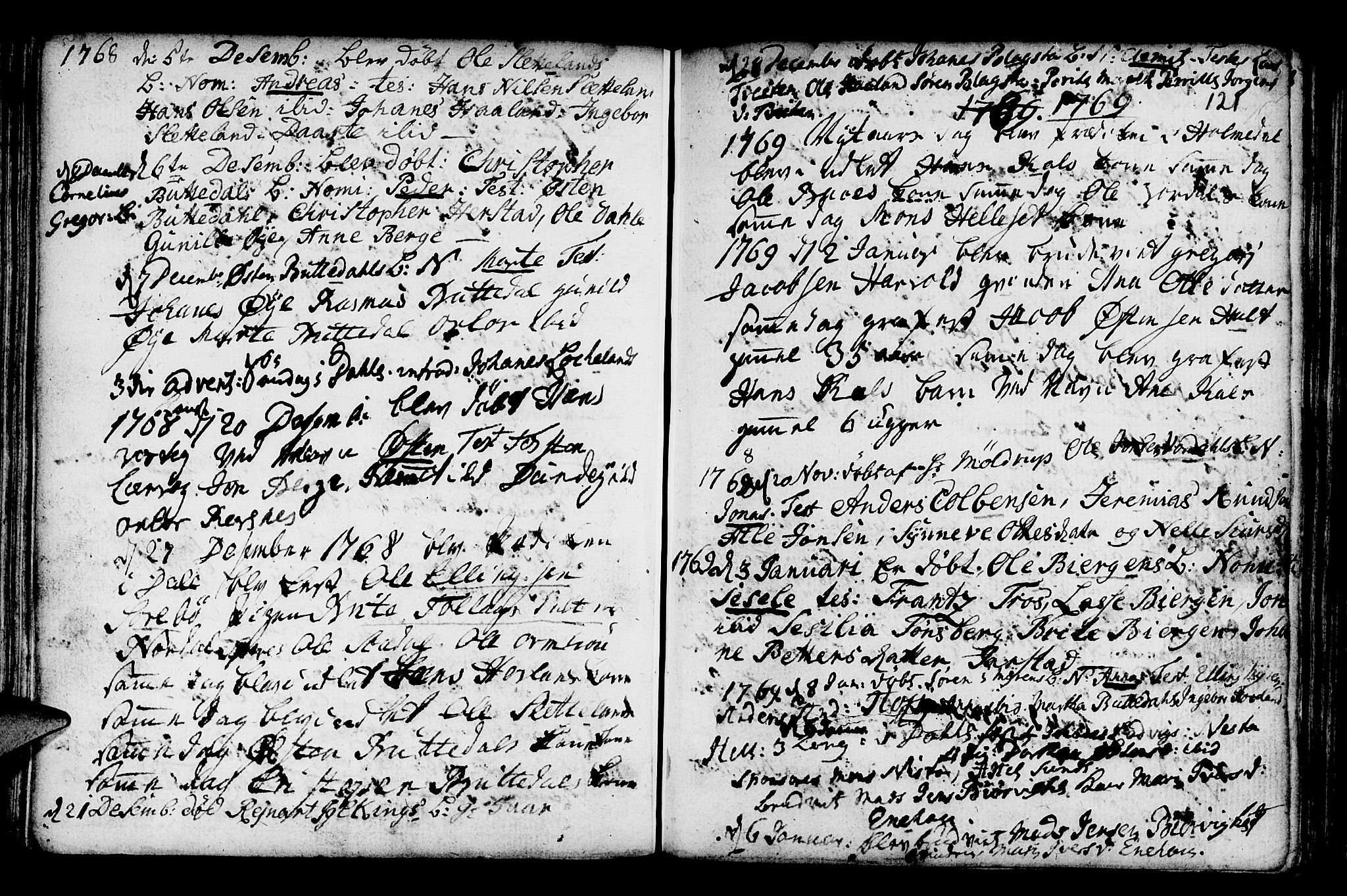 Fjaler sokneprestembete, AV/SAB-A-79801/H/Haa/Haaa/L0001: Parish register (official) no. A 1, 1755-1778, p. 121