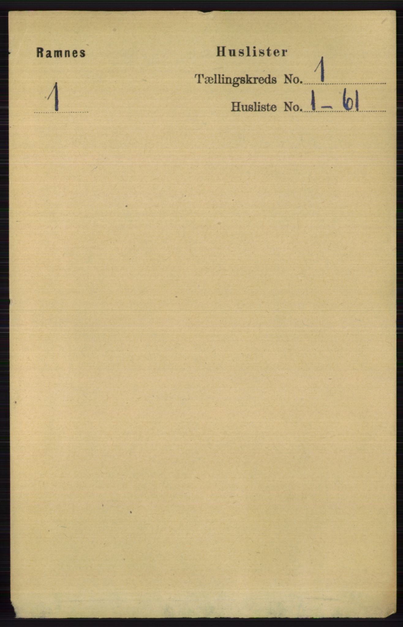 RA, 1891 census for 0718 Ramnes, 1891, p. 27