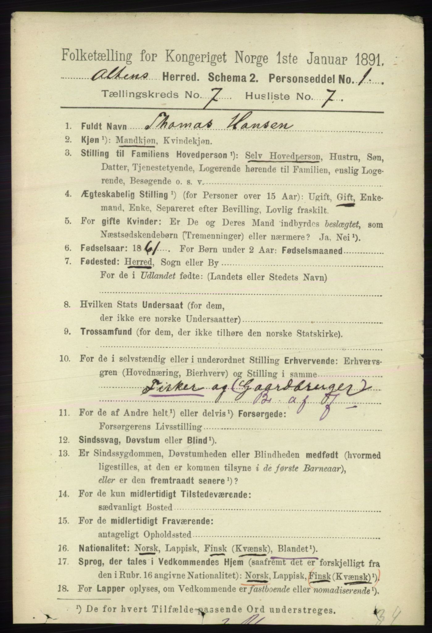 RA, 1891 census for 2012 Alta, 1891, p. 2139