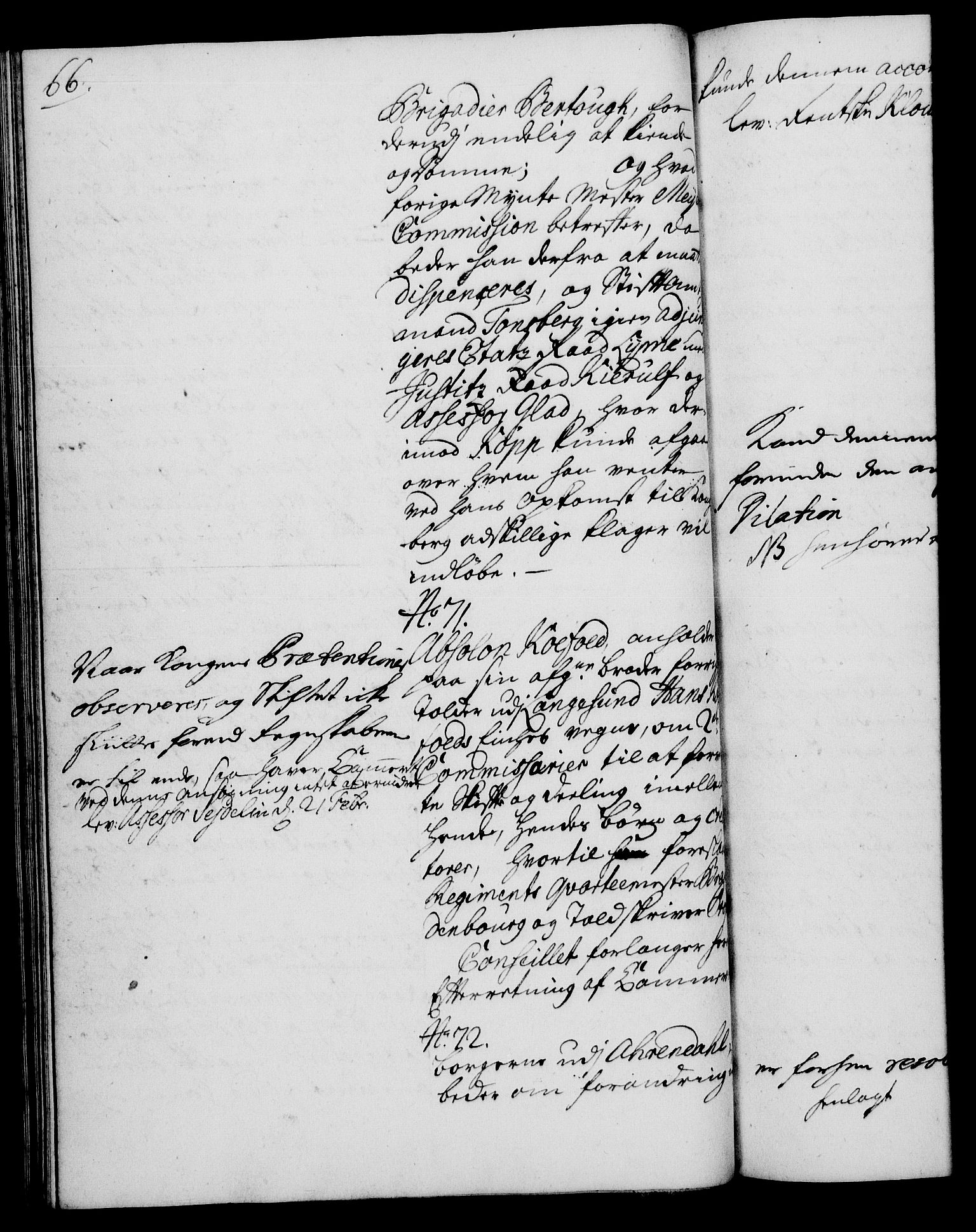 Rentekammeret, Kammerkanselliet, RA/EA-3111/G/Gh/Gha/L0013: Norsk ekstraktmemorialprotokoll (merket RK 53.58), 1731, p. 66