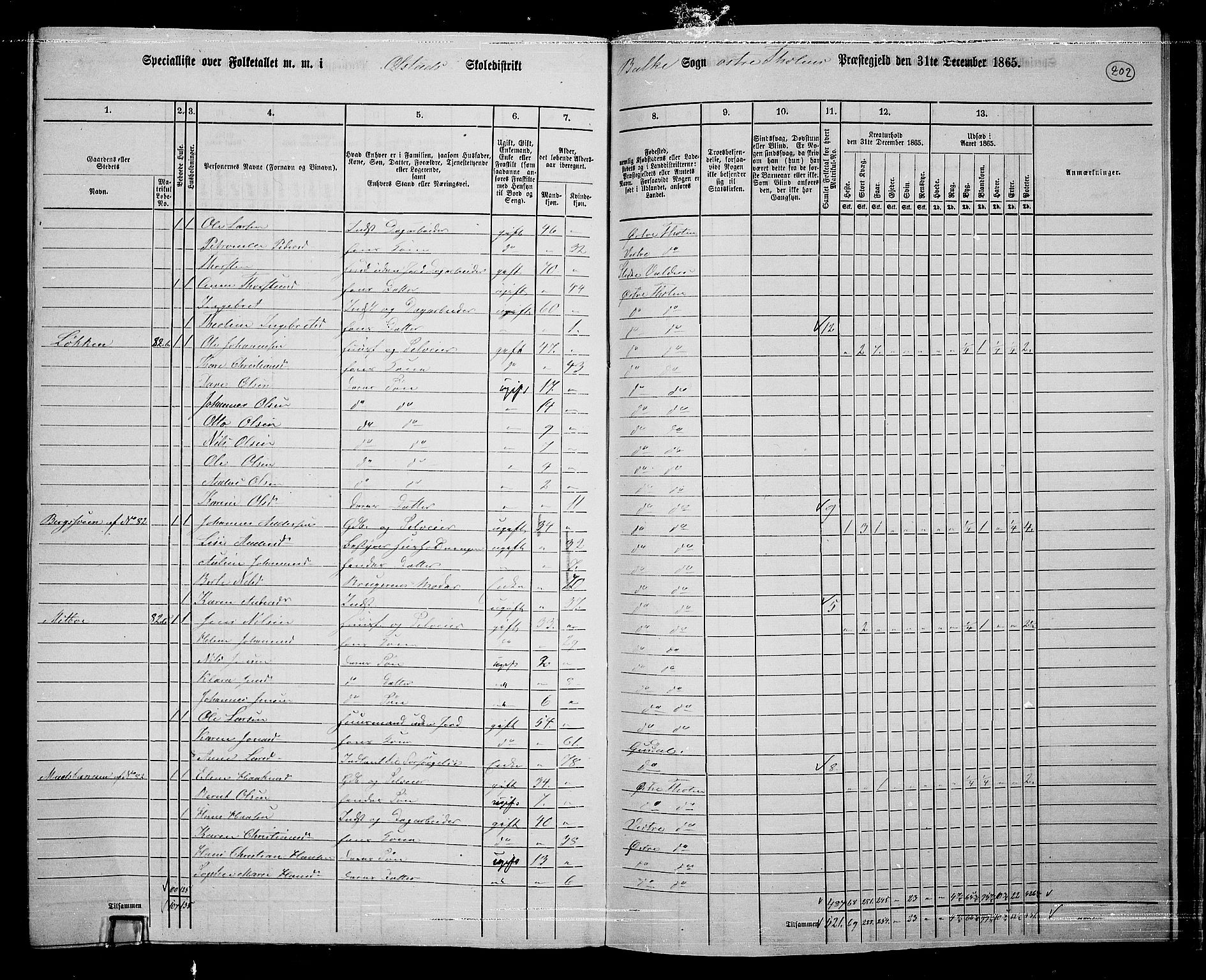 RA, 1865 census for Østre Toten, 1865, p. 314